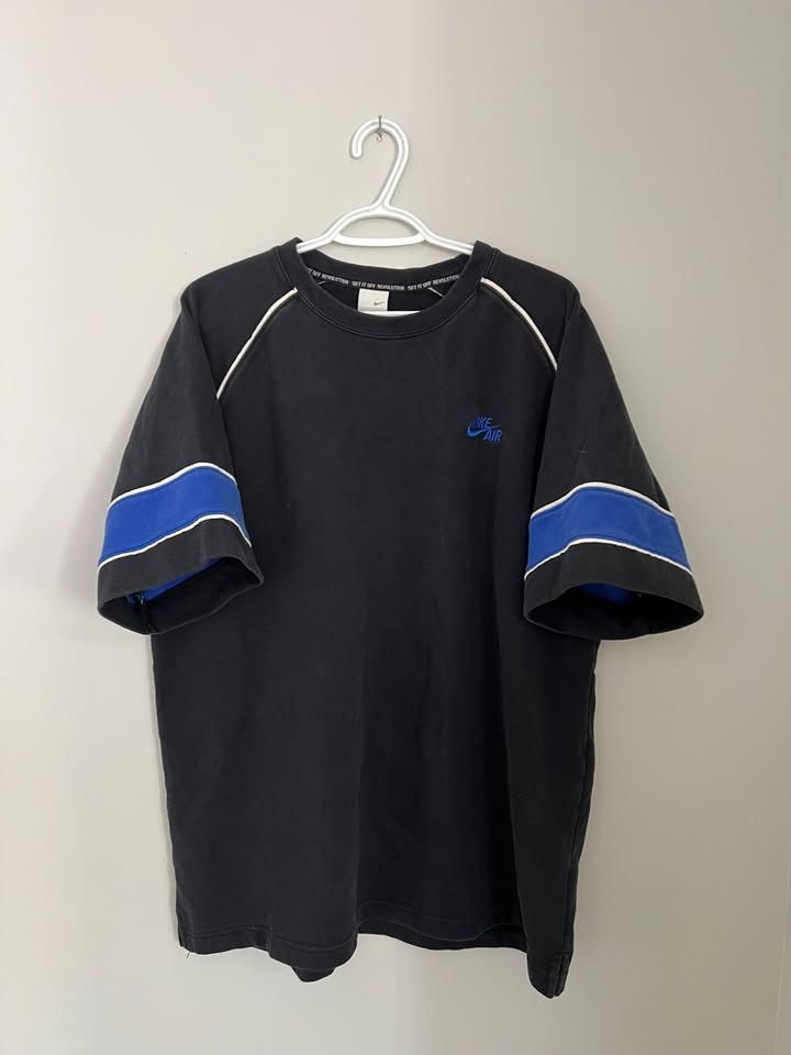 Nike Vintage Y2K Nike Air Heavy Duty Short Sleeve Shirt Striped Size US XL / EU 56 / 4 - 1 Thumbnail