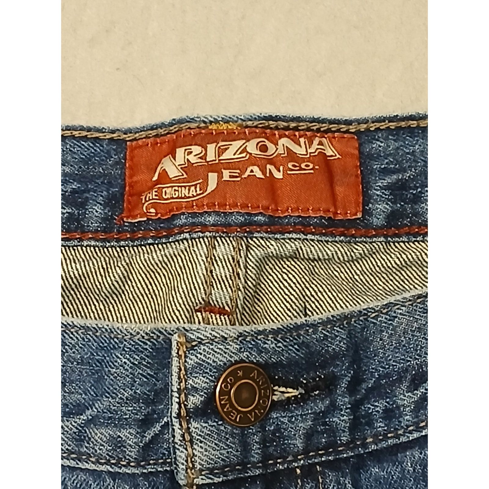 Arizona Jean Co. Arizona (38x32) Men's Straight Relaxed Blue Denim Jeans Size US 38 / EU 54 - 7 Thumbnail