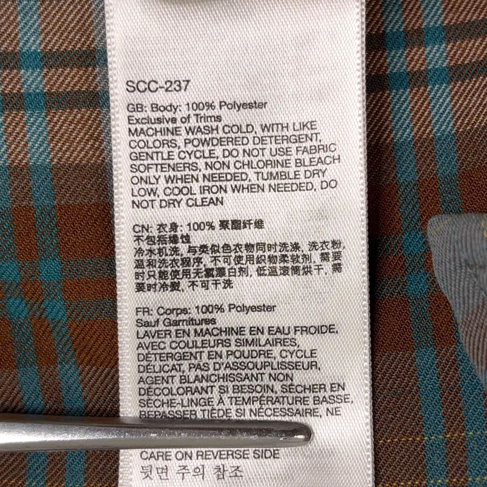 Marmot Marmot Shirt Mens XL Gray Plaid Long Sleeve Lightweight Button Front Outdoor Gorp Size US XL / EU 56 / 4 - 5 Thumbnail