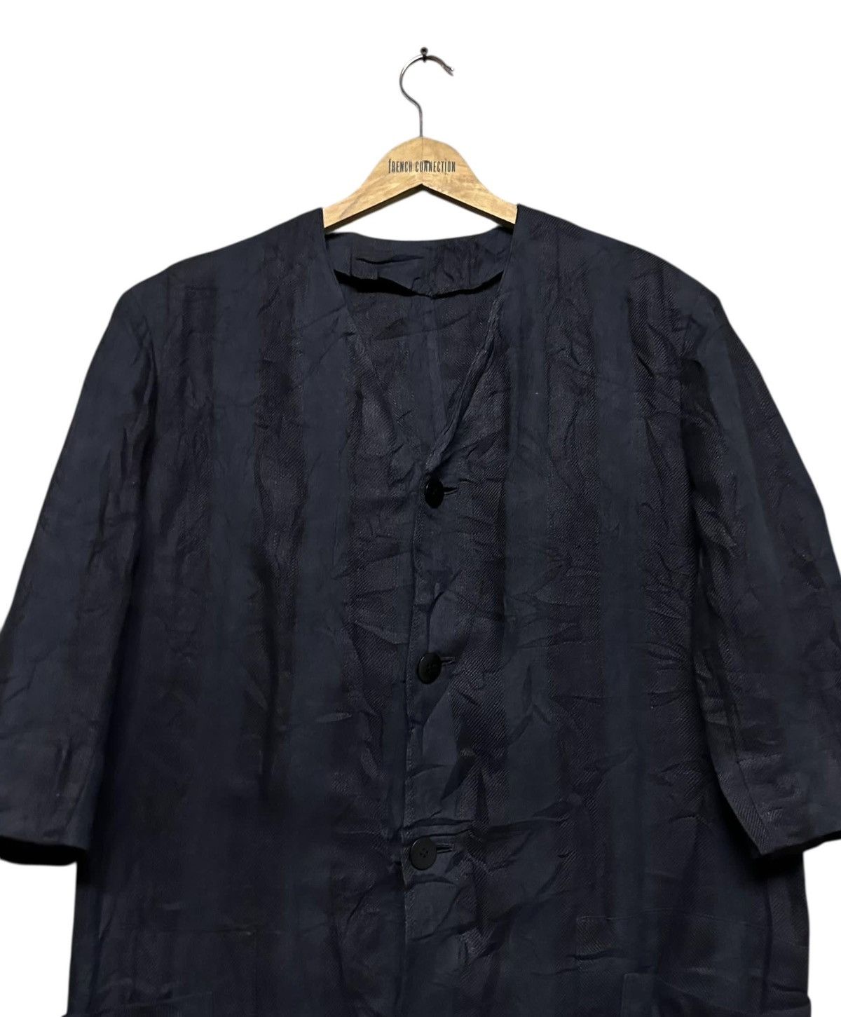 Yohji Yamamoto Vtg🔥Y’s Yohji Yamamoto Striped Cotton Linen Buttoned Jacket Size US L / EU 52-54 / 3 - 5 Thumbnail