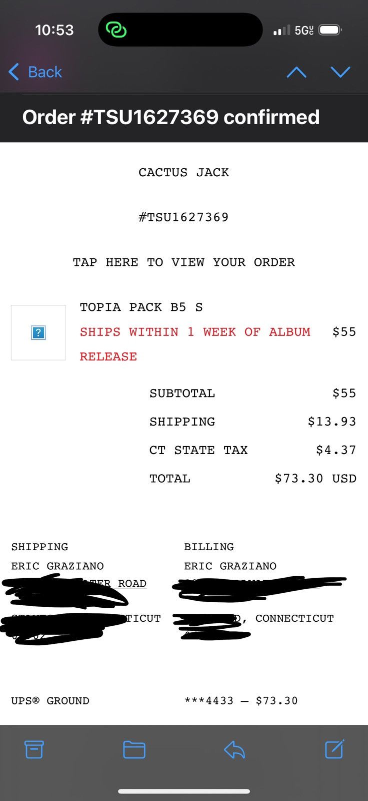 Travis Scott Travis Scott Utopia T-Shirt Size US S / EU 44-46 / 1 - 6 Thumbnail