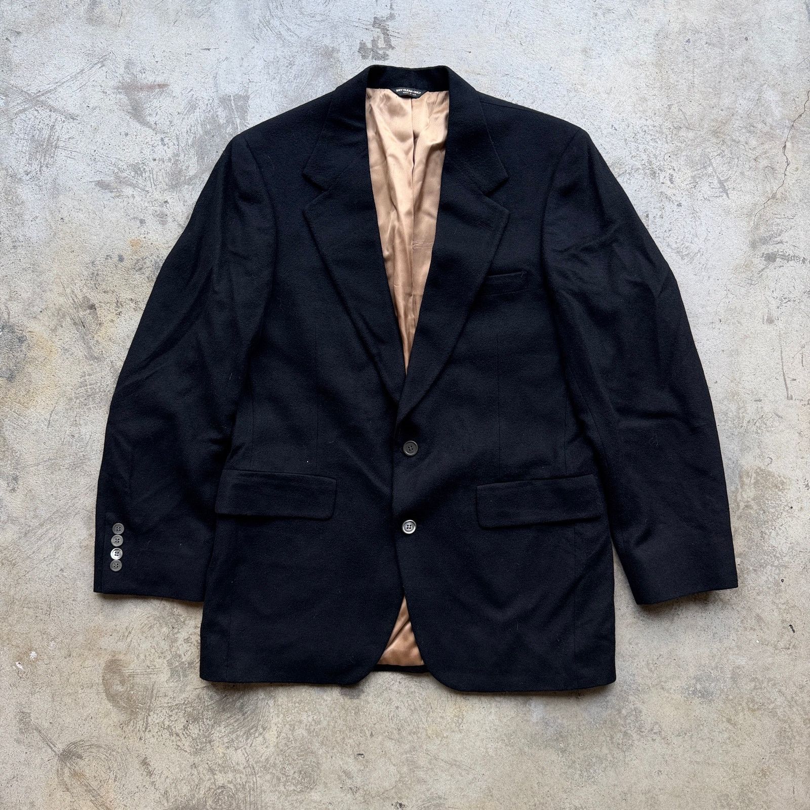 Other Vintage Kenneth Downs 100% Camel Hair Black Blazer 80s USA Size 40R - 1 Thumbnail