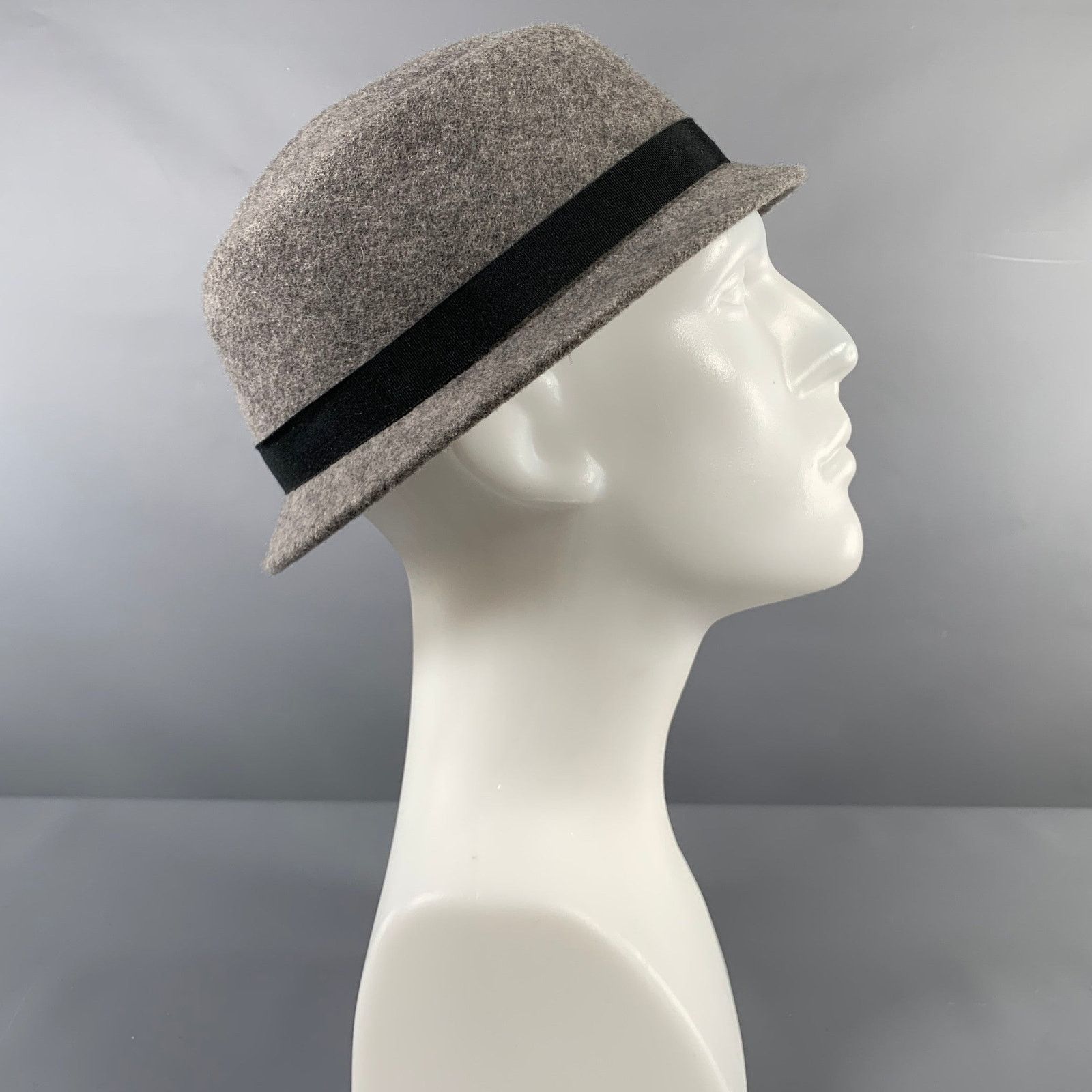 Other MAKINS Size L Grey Black Heather Felt Hats Size ONE SIZE - 3 Thumbnail