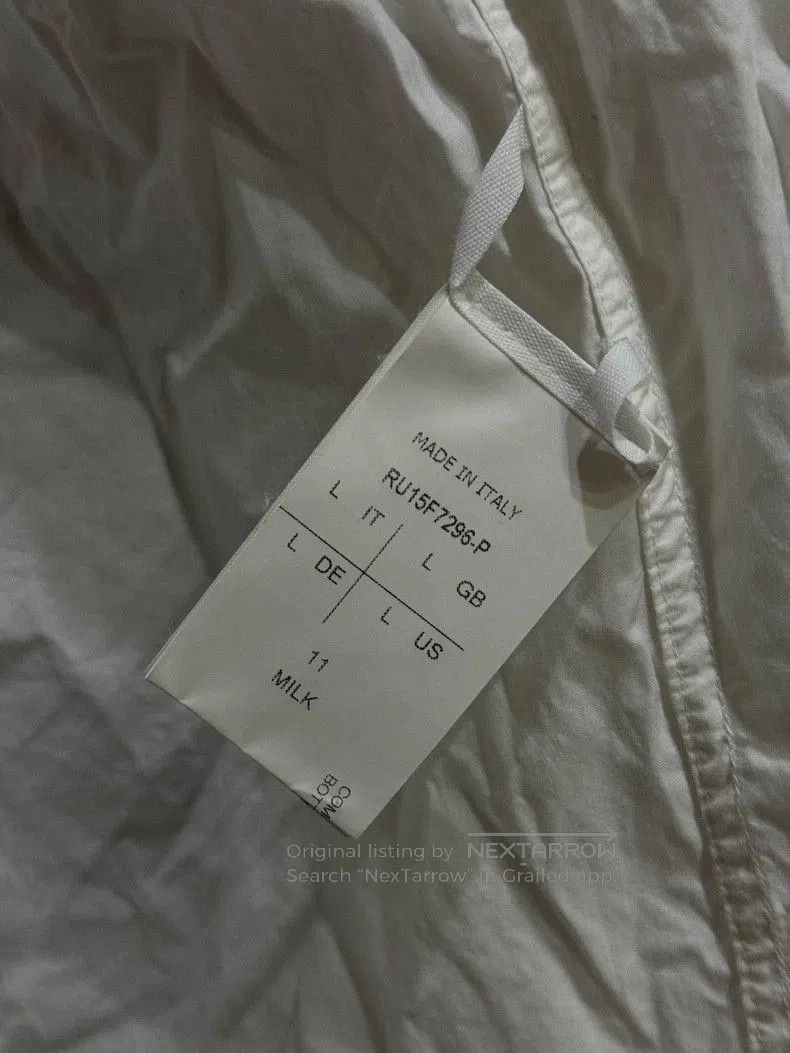 Rick Owens Rick Owens 15fw Collarless White Shirt . Size US L / EU 52-54 / 3 - 9 Thumbnail