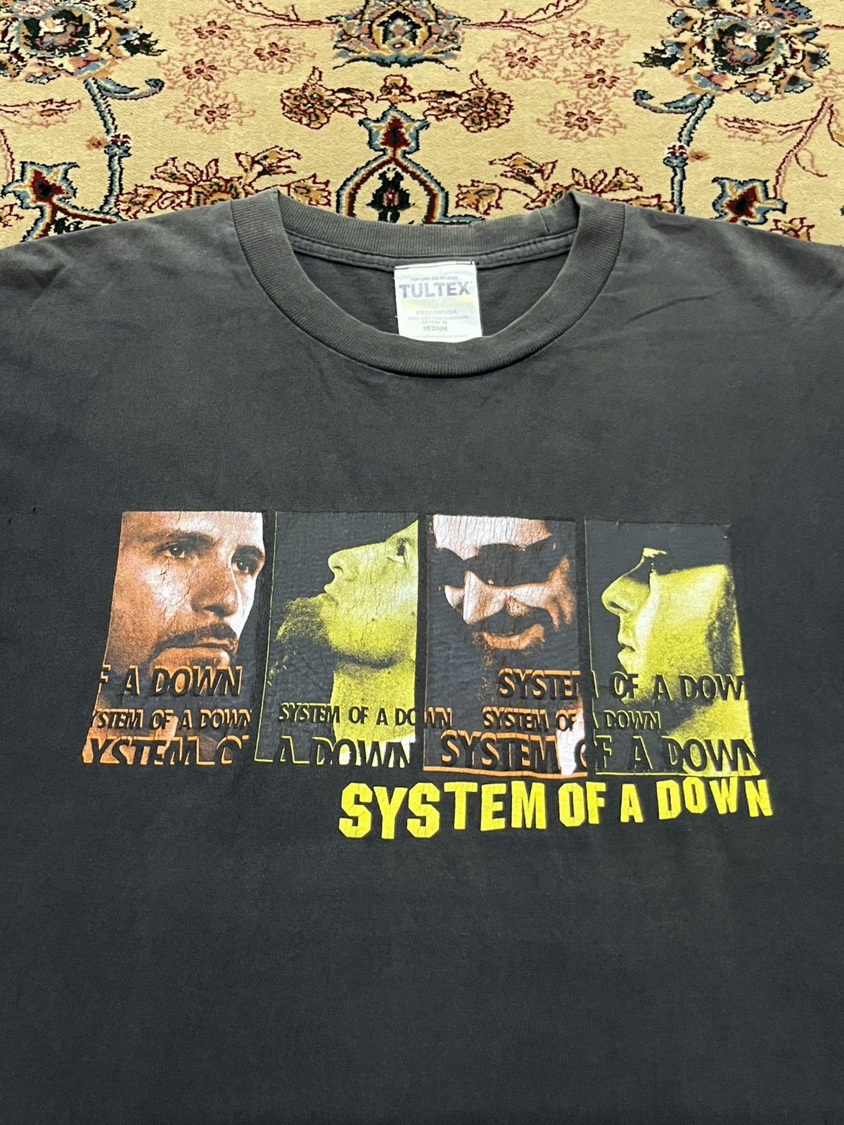 Band Tees Vintage System Of A Down Band Lineup Sunfaded T-Shirt Size US M / EU 48-50 / 2 - 2 Thumbnail