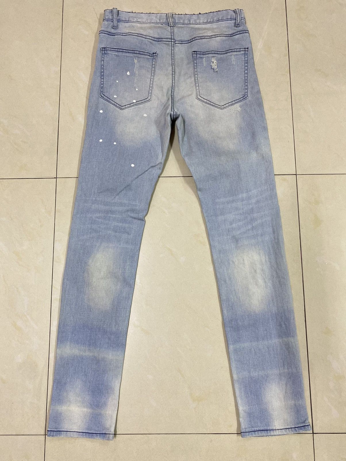 Japanese Brand × Le Grande Bleu (L.G.B.) Distressed Ripped Cavari A Denim Size US 29 - 2 Thumbnail