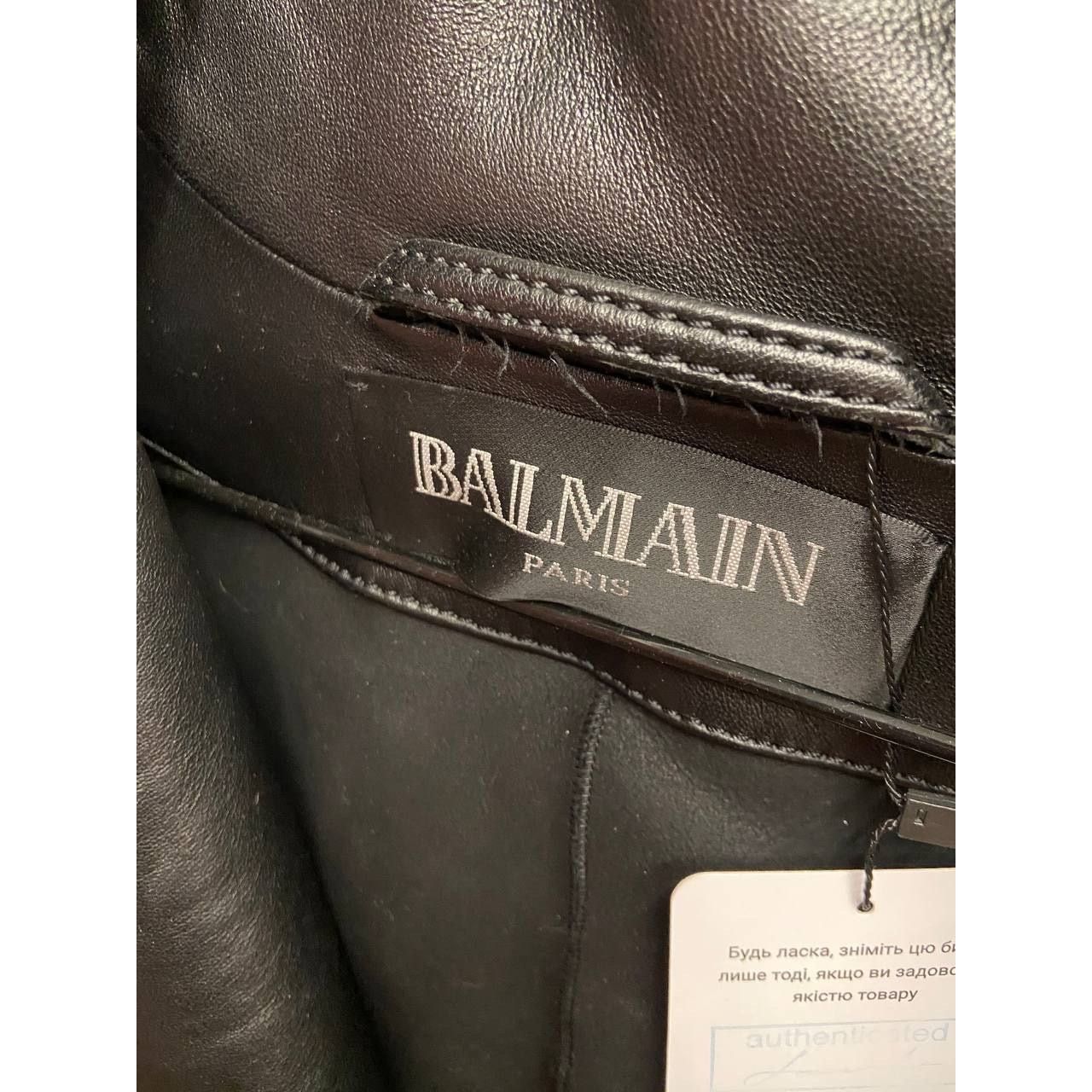 Balmain Balmain Black Lambskin Leather Fur Jacket Sz.36 S Size XS / US 0-2 / IT 36-38 - 6 Thumbnail