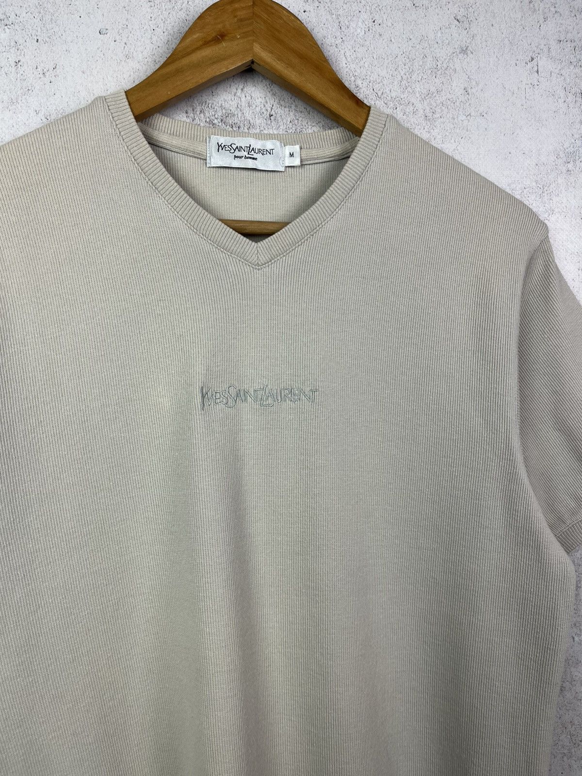 Yves Saint Laurent Vintage 90s YSL Yves Saint Laurent Pour Homme T-Shirt Rare Size US M / EU 48-50 / 2 - 3 Thumbnail