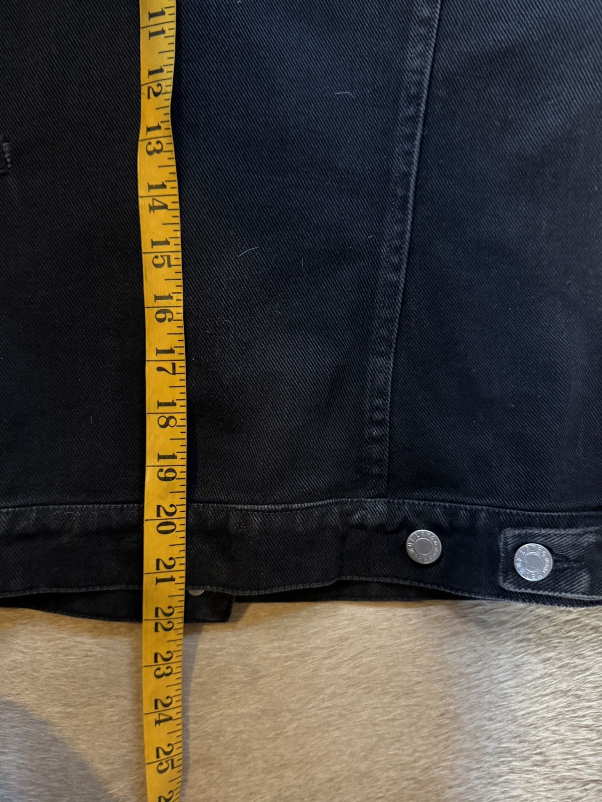 Helmut Lang Vintage 1999 Helmut Lang Black Denim Jacket Sz 42 Waxed Worn Size US XS / EU 42 / 0 - 15 Thumbnail
