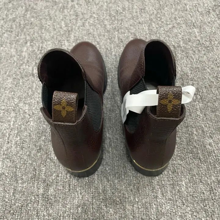 Louis Vuitton Louis Vuitton Brown Flat Ankle Boots -2508 Size US 5.5 / EU 38 - 3 Thumbnail