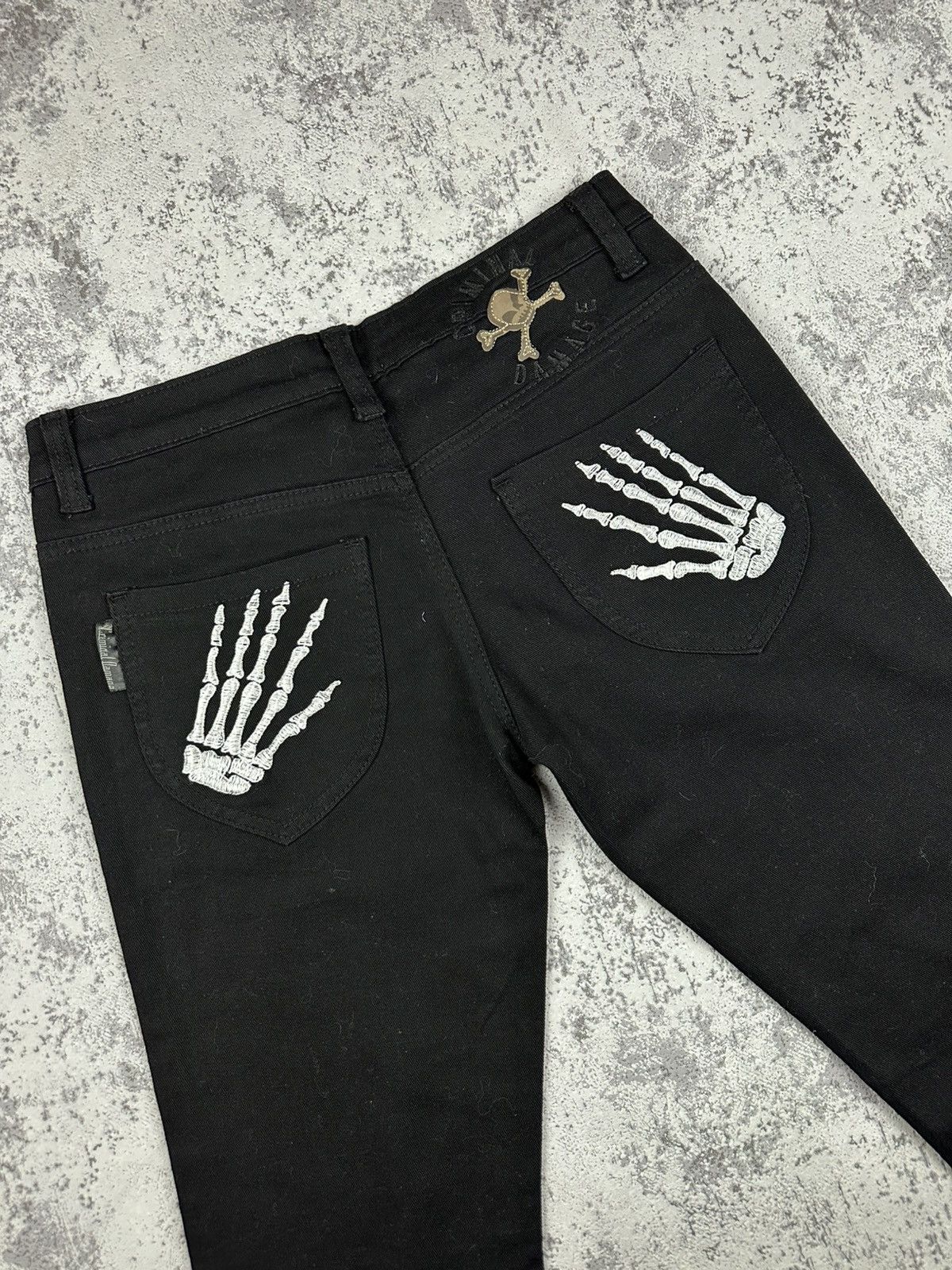 Criminal Damage Criminal Damage Skeleton Pocket Jeans Skull Logo Size US 30 / EU 46 - 1 Thumbnail