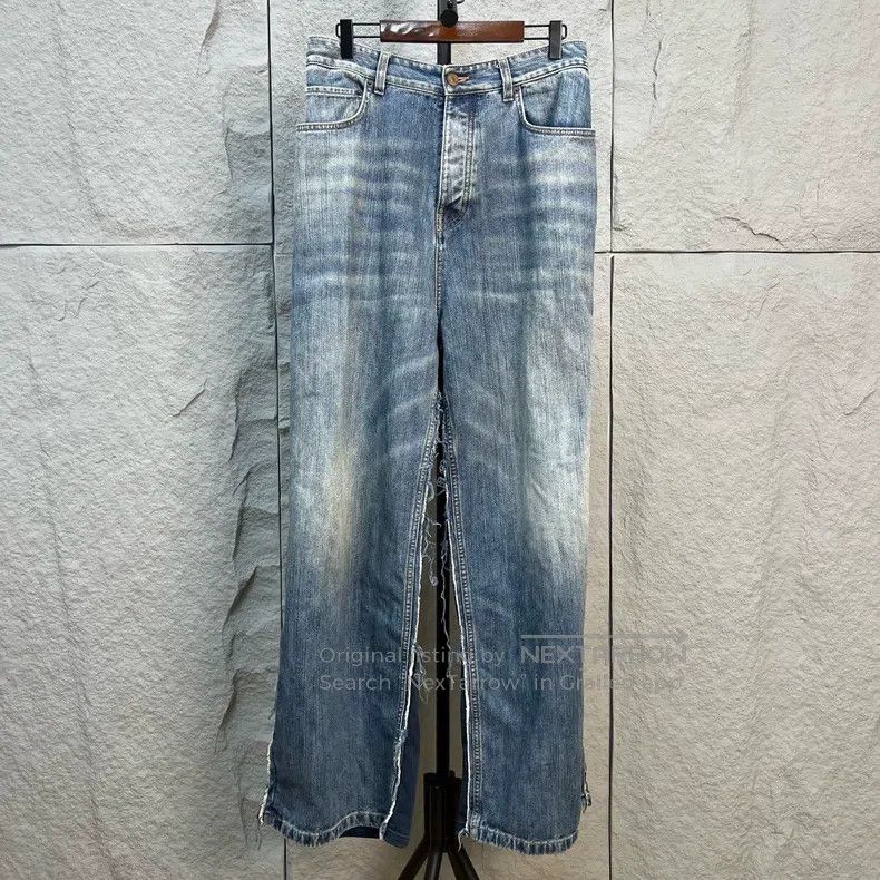 Balenciaga Balenciaga size XS Denim Sweatpants with Front and Back Pa Size US 27 - 1 Thumbnail