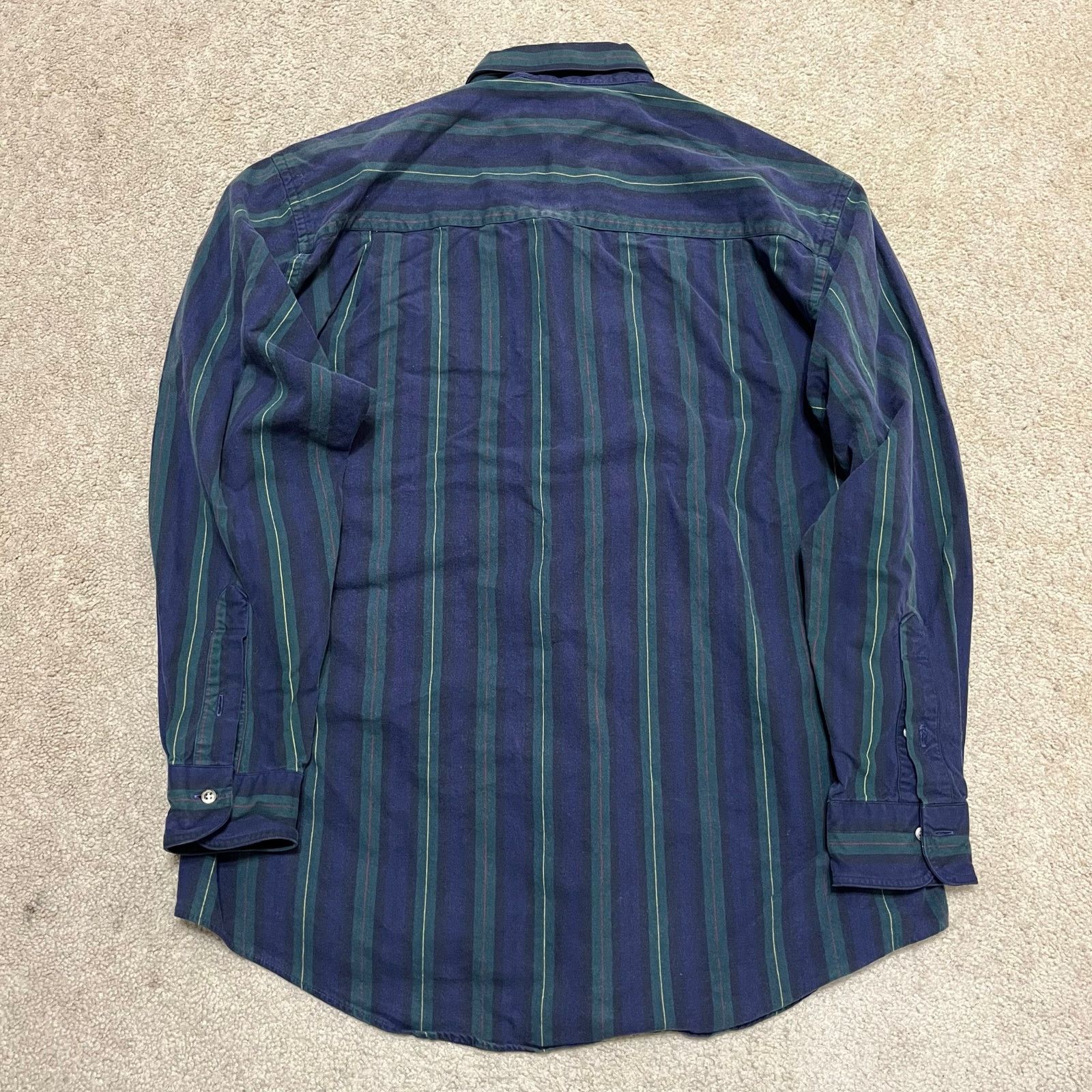 Other Vintage 90s Overton Navy/Green Button Up Collar Shirt Medium Size US M / EU 48-50 / 2 - 2 Thumbnail