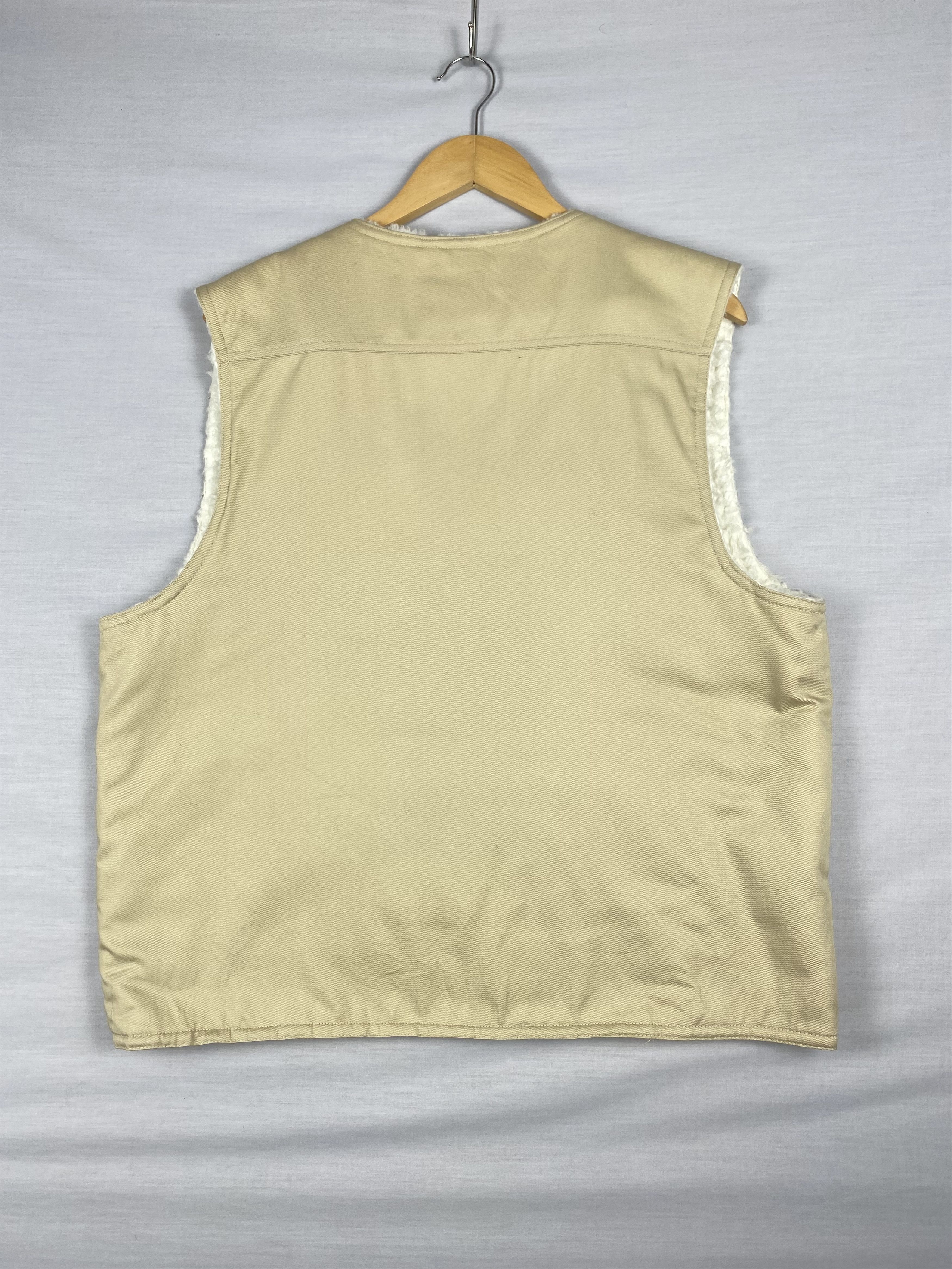 Japanese Brand Vintage Be-J Sherpa Lining Multi Pocket Button Up Vest Size US L / EU 52-54 / 3 - 4 Thumbnail