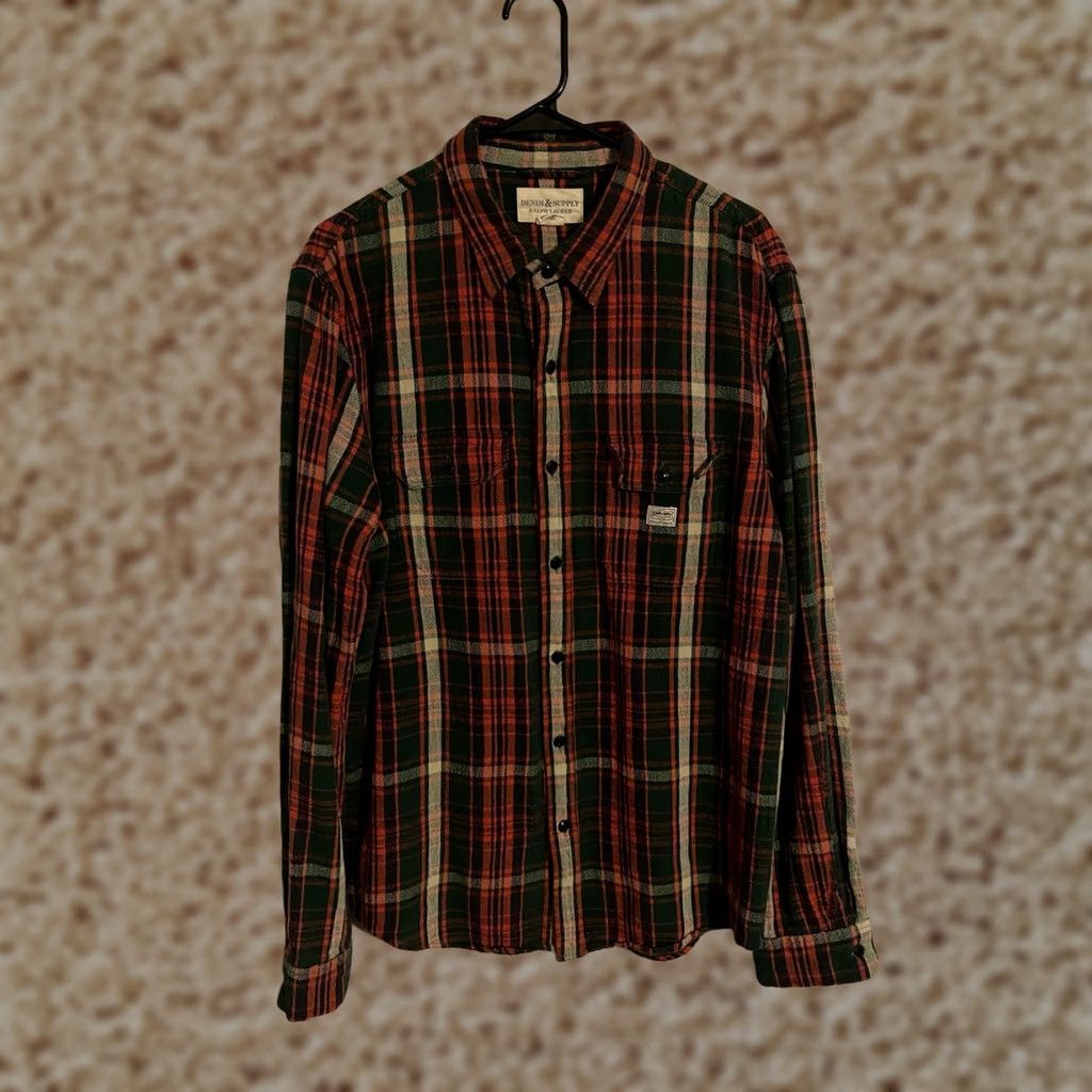 Polo Ralph Lauren Polo Ralph Lauren Flannel Shirt Men's Large Green Red Plaid L/S Size US L / EU 52-54 / 3 - 1 Thumbnail