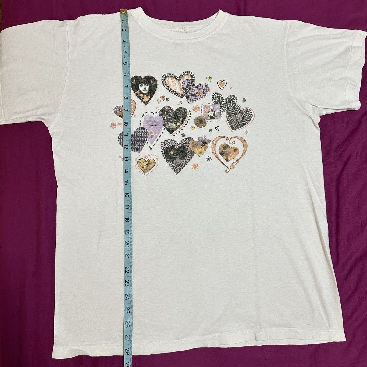 Vintage Vintage Heart T Shirt L 1990s Rapizzi Size US L / EU 52-54 / 3 - 5 Thumbnail