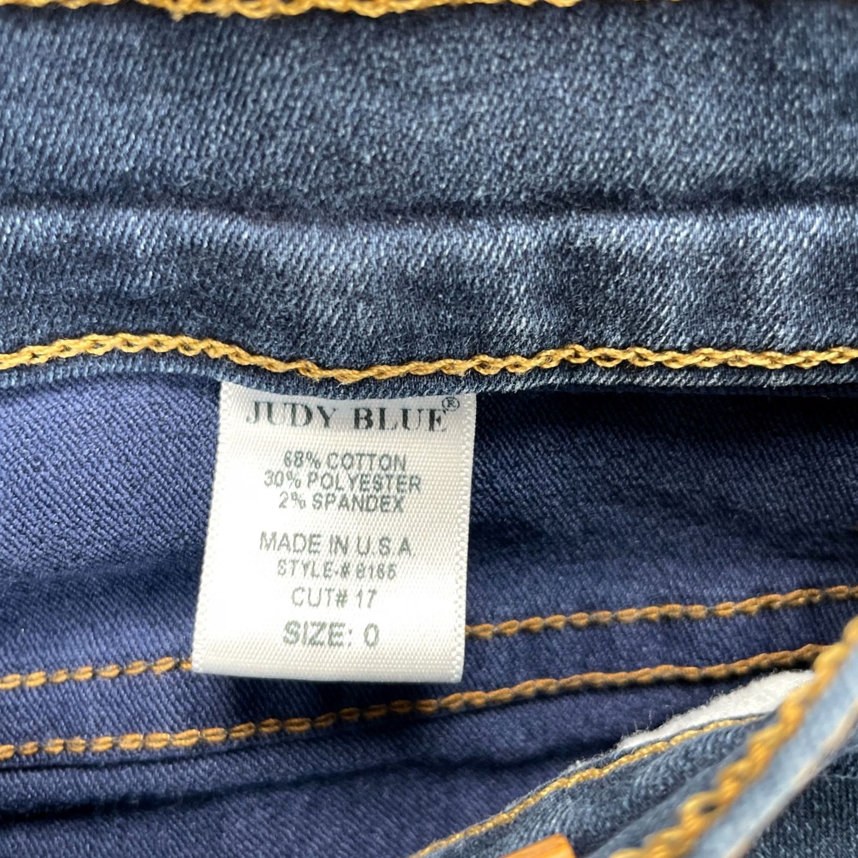 Denime Judy Blue Jeans Womens 0 Blue Skinny Denim Stretch Dark Wash USA Fashion Regular 5-Pocket Zipper Button Inseam 29" Boys? Size 25" / US 0 / IT 36 - 5 Thumbnail