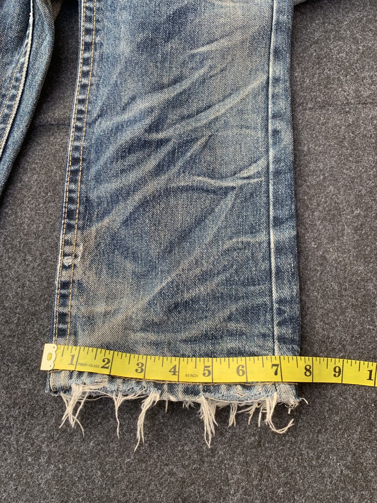 14th Addiction Vintage Lolita Jeans Crazy faded & distressed. Size US 31 - 12 Thumbnail
