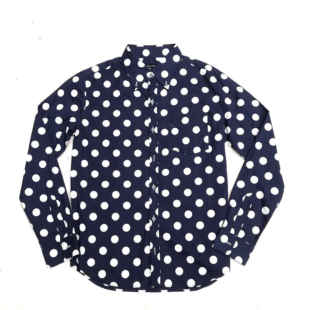 Issey Miyake × Japanese Brand × Vintage Garcon Wave japan polkadot pop art long sleeves shirt Size US M / EU 48-50 / 2 - 10 Thumbnail