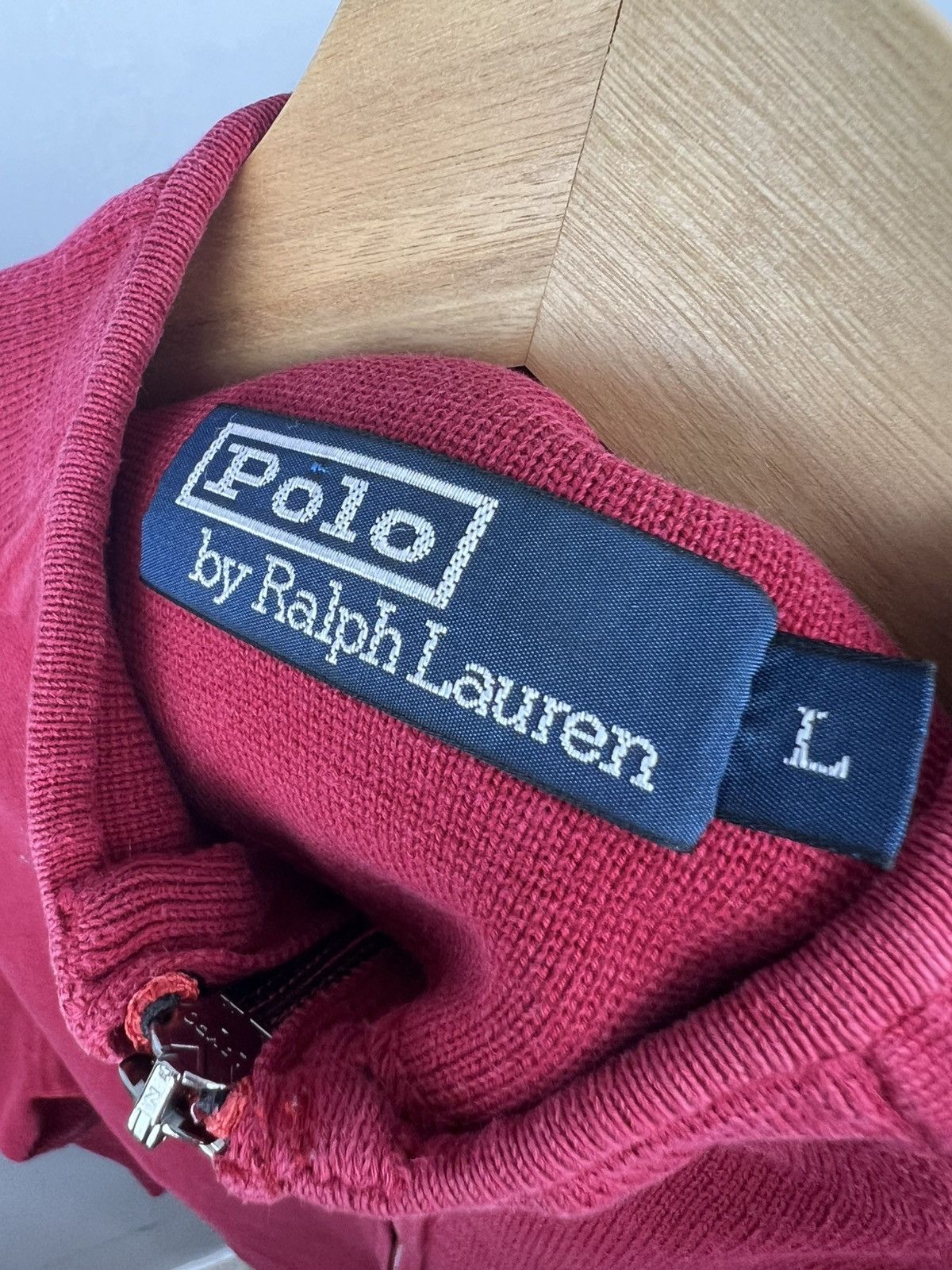 Polo Ralph Lauren × Vintage Rare Polo Ralph Lauren Lampo Zip Sweater Red Size US L / EU 52-54 / 3 - 5 Thumbnail