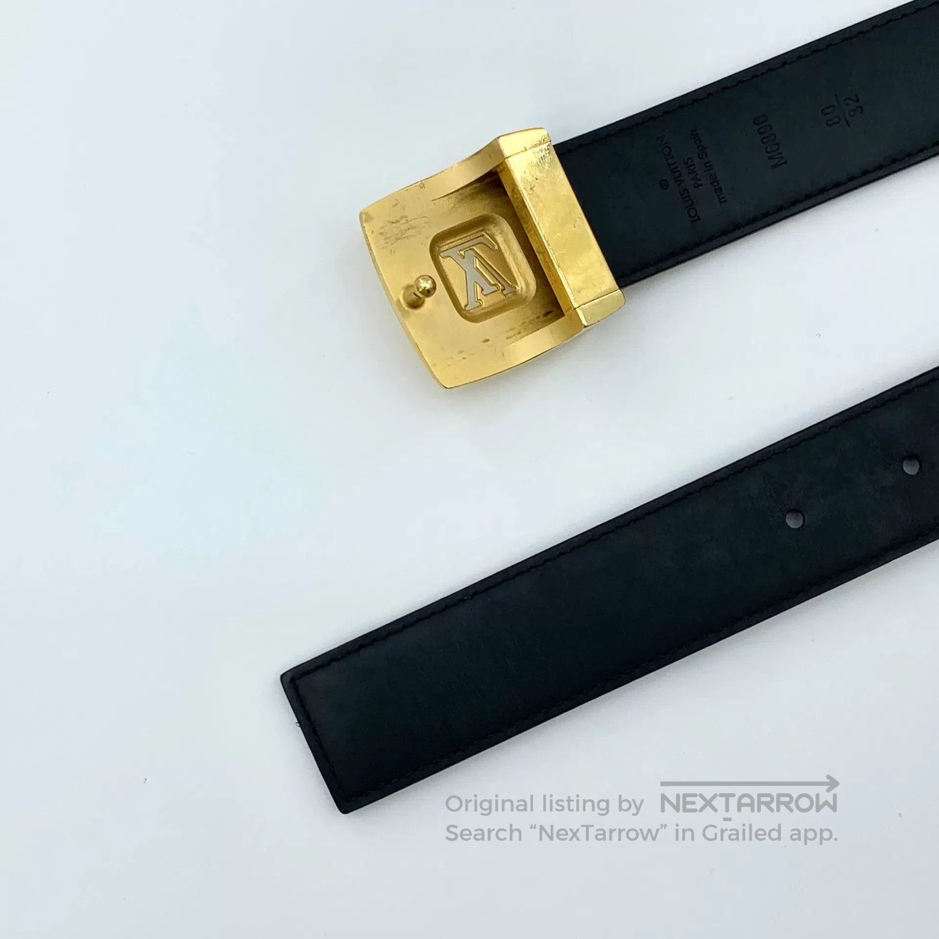 Louis Vuitton Louis Vuitton Black Multicolor Logo Belt. Size ONE SIZE - 5 Thumbnail