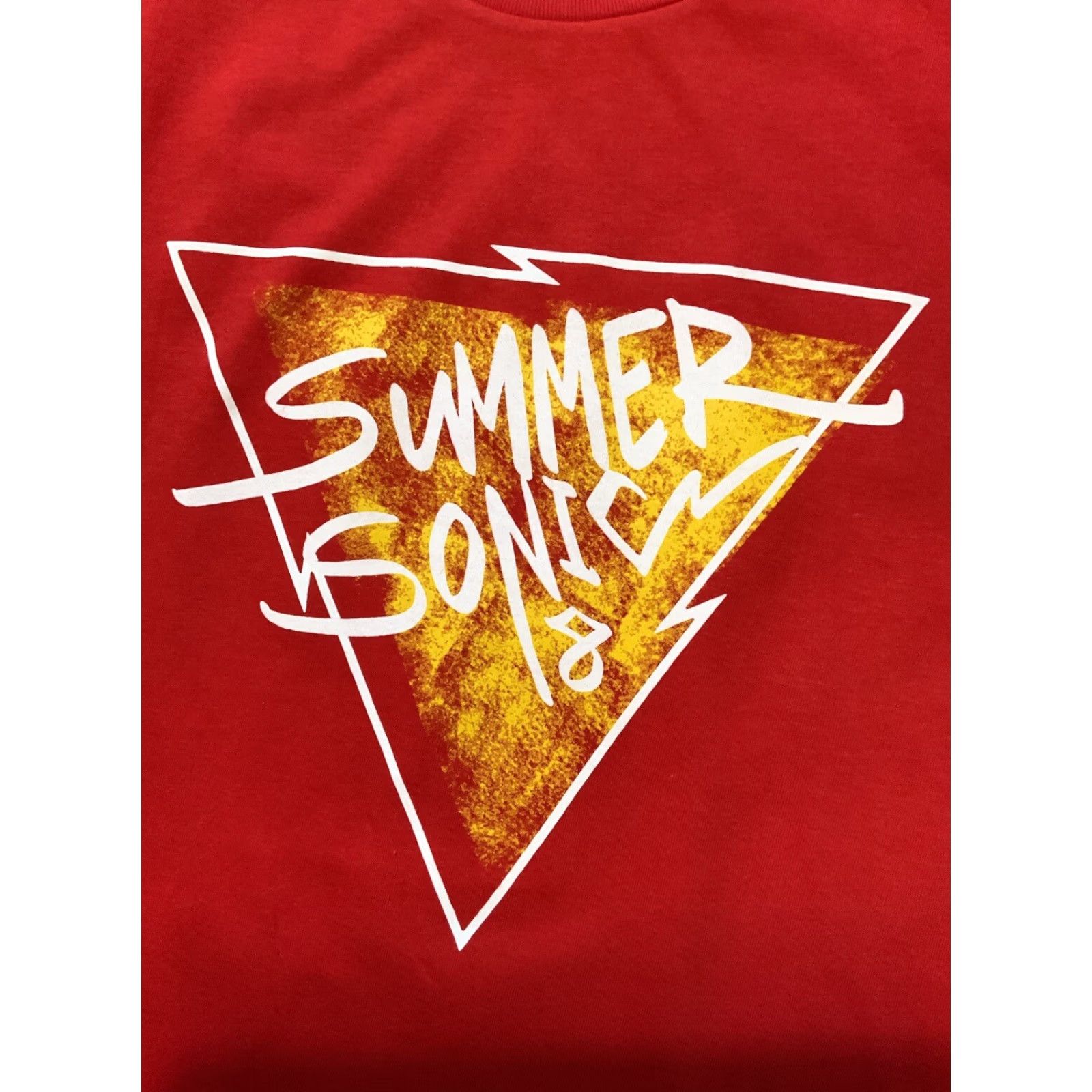 Vintage VINTAGE Ships Summer Sonic Music Festival 2018 Made In Japan Red Crewneck T-Shirt Sz. M Mens Size US M / EU 48-50 / 2 - 6 Thumbnail