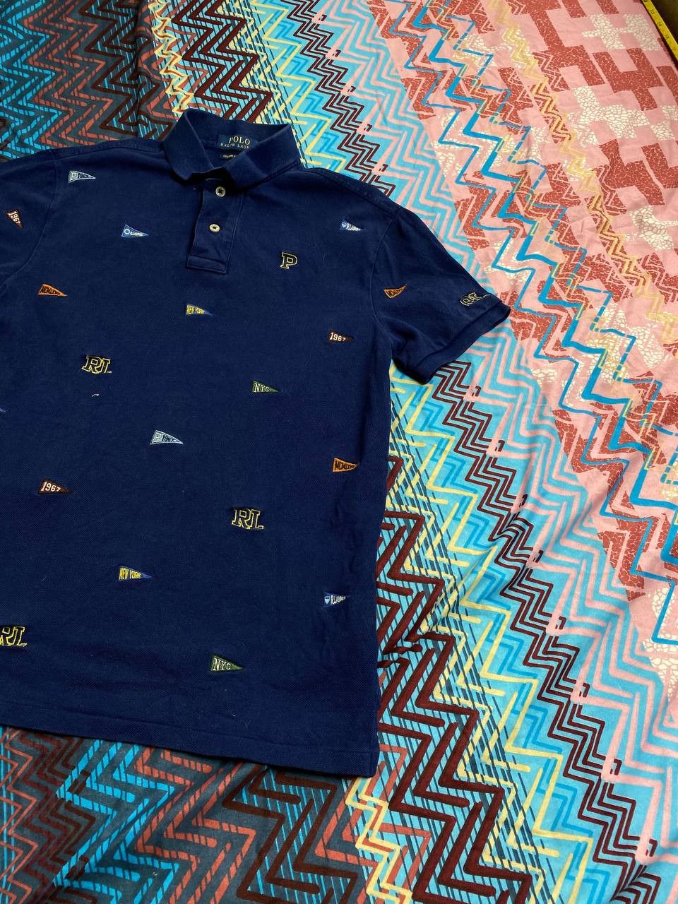 Polo Ralph Lauren polos Polo Ralph Lauren print blue T-Shirt Y2K Vintage Size US S / EU 44-46 / 1 - 8 Thumbnail