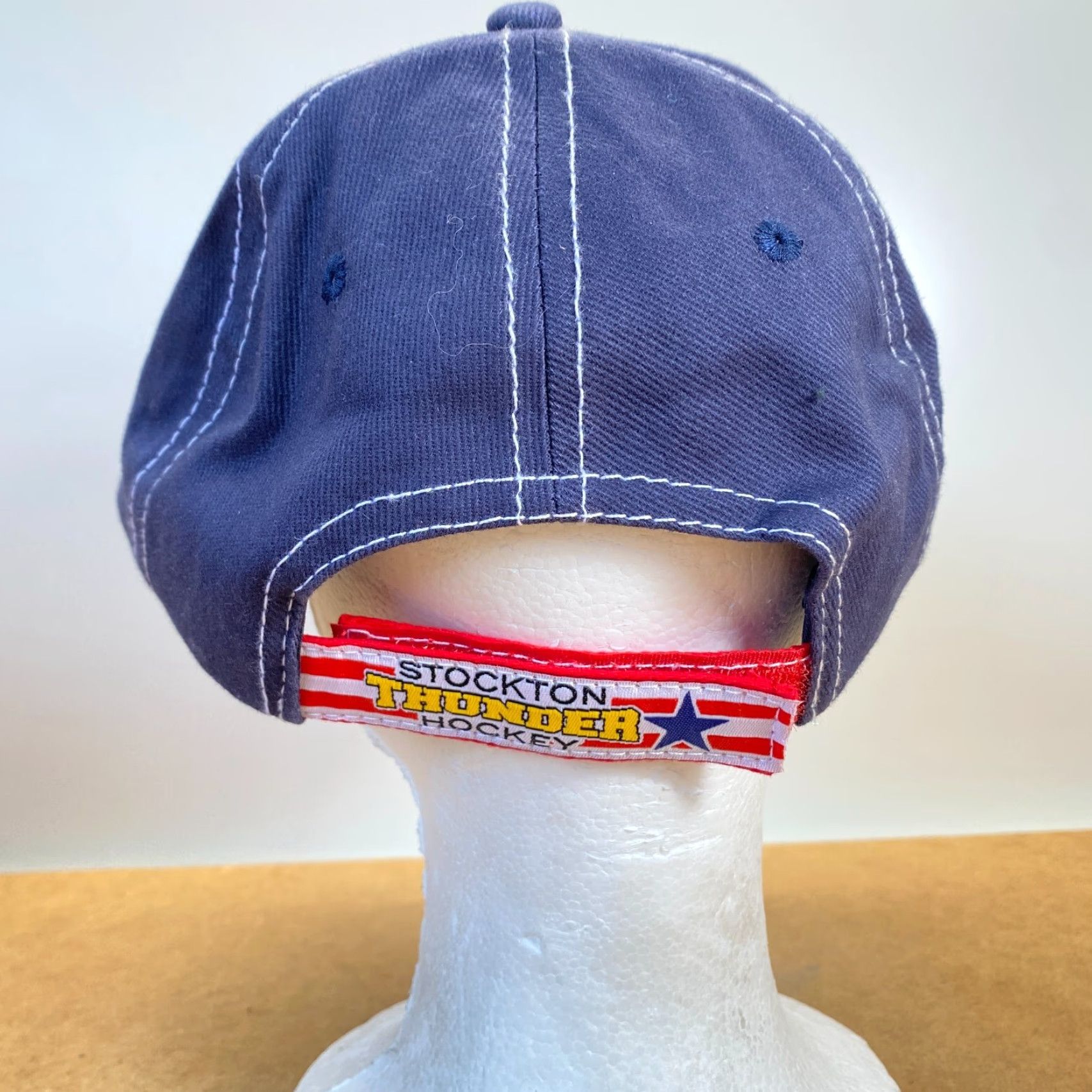 Vintage VINTAGE Stockton Thunder Military Appreciation Weekend 2013 Strapback Hat USA Flag RWB Size ONE SIZE - 4 Thumbnail