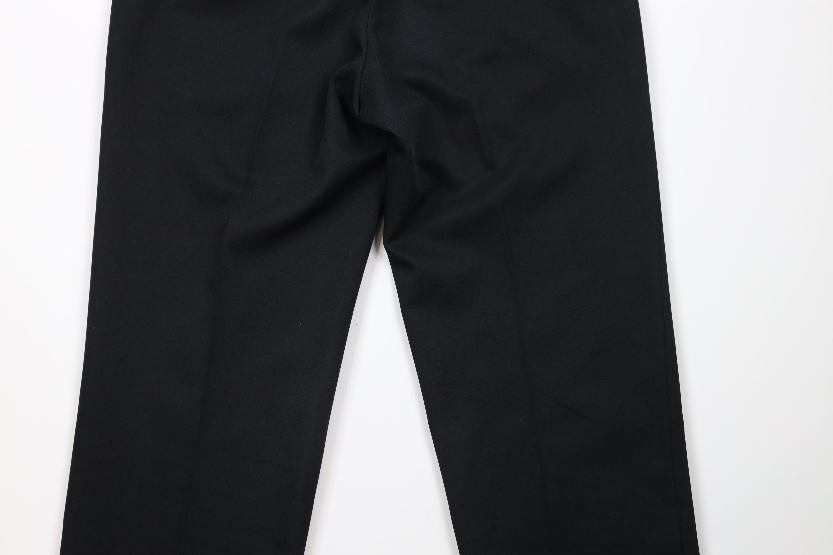 Levi's × Vintage Vintage 90s Levis Wide Leg Knit Chino Pants Black Polyester Size 34 - 8 Thumbnail