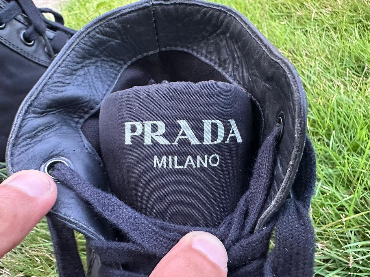 Prada Authentic Prada Stratus High-Top Lace Up Men Sneakers Size US 8 / EU 41 - 5 Thumbnail