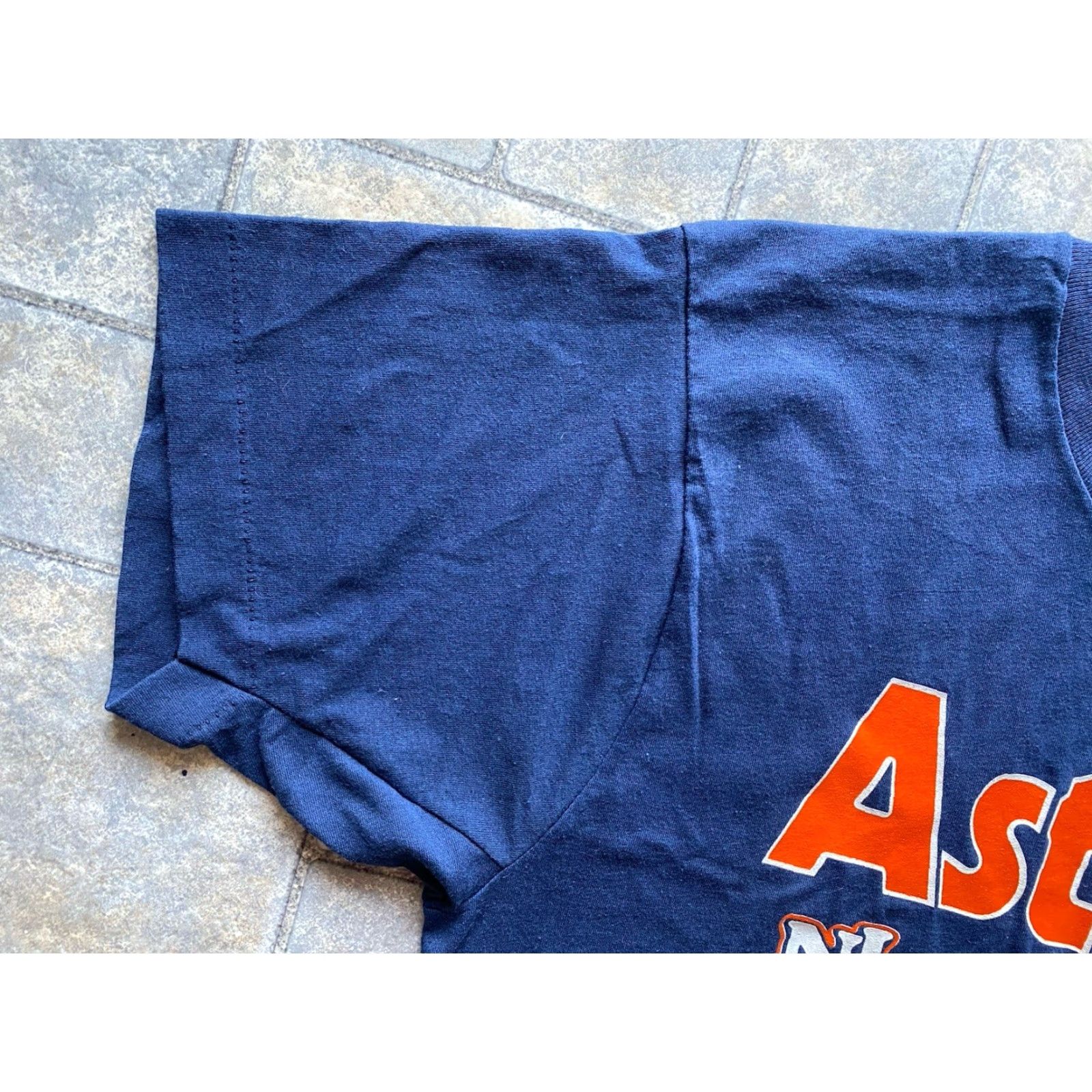 Vintage VINTAGE Houston Astros T Shirt Screen Stars Large Blue 80s Sports Western Division Champion Men L Size US L / EU 52-54 / 3 - 6 Thumbnail