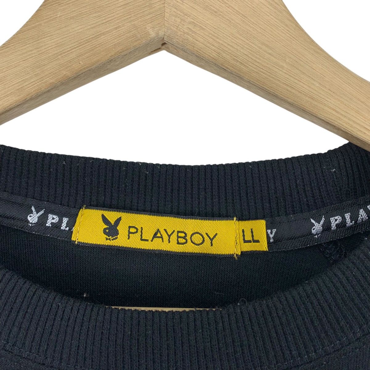 Playboy × Vintage Vintage PLAYBOY Big Bunny embroidery logo tee Size US L / EU 52-54 / 3 - 4 Thumbnail
