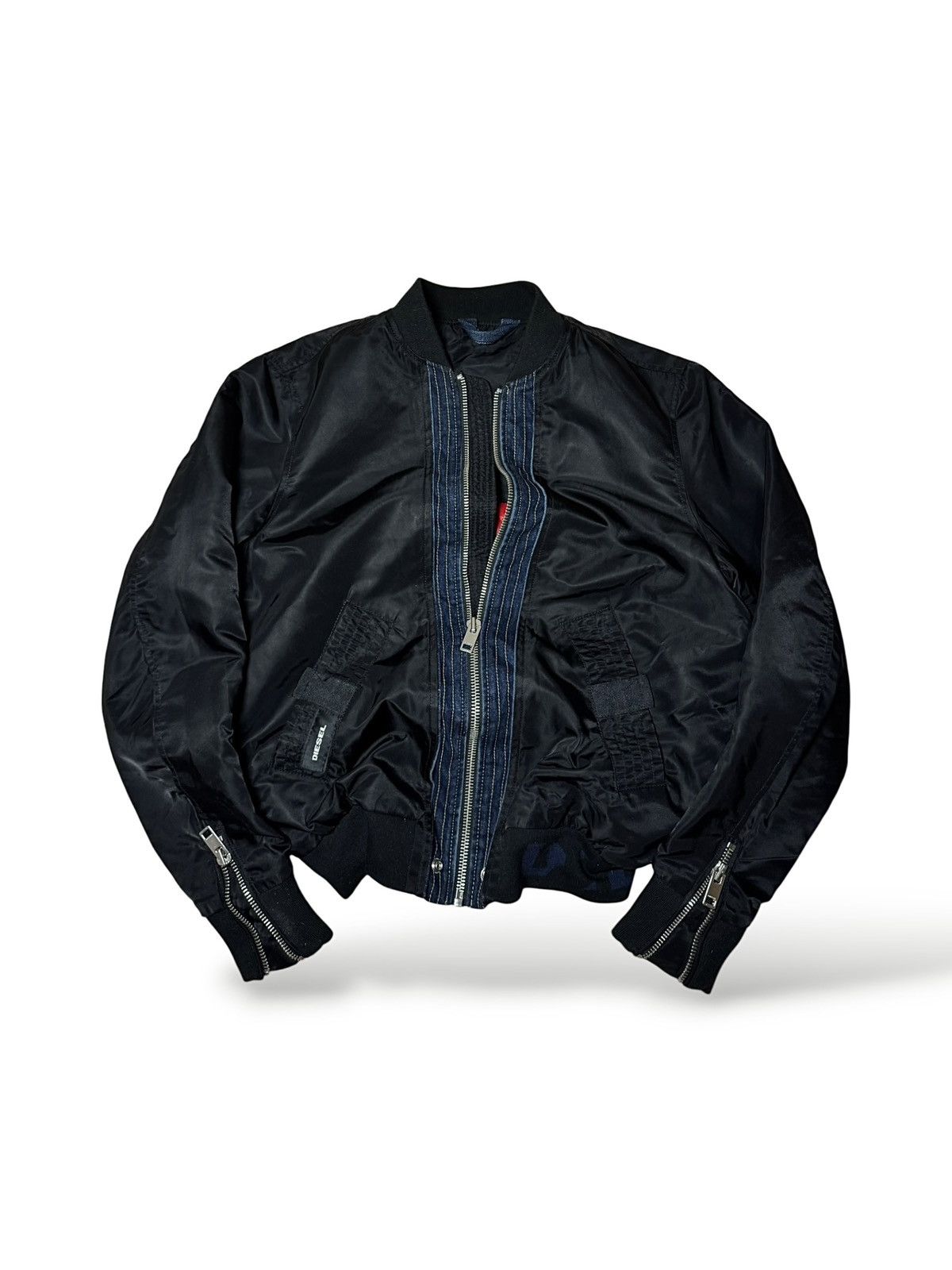 Diesel Diesel y2k trucker leather jacket suede button up | Grailed
