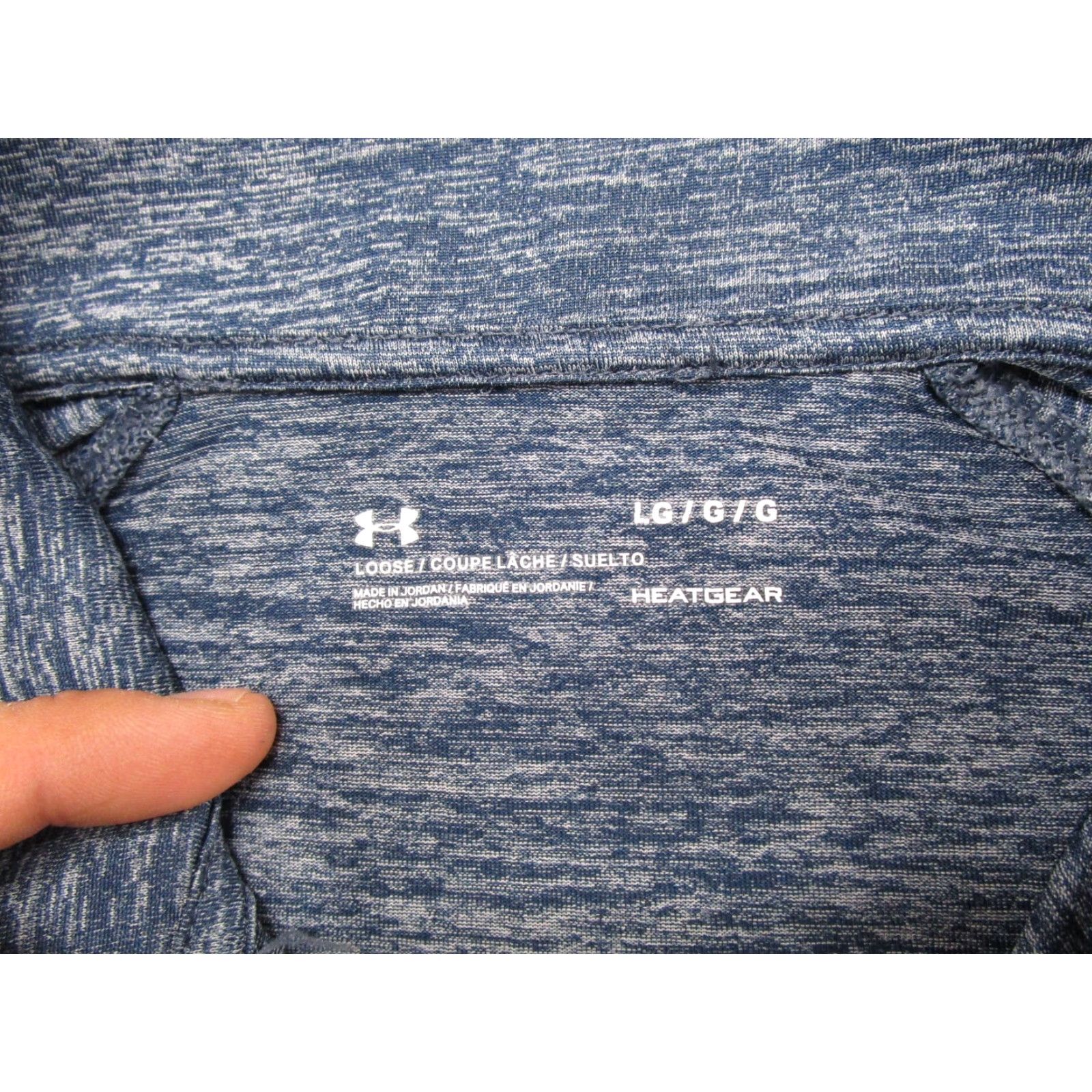 Under Armour Under Armour HeatGear Loose TechTwist 1/2 Zip Long Sleeve Pullover Shirt L Blue Size L / US 10 / IT 46 - 2 Thumbnail