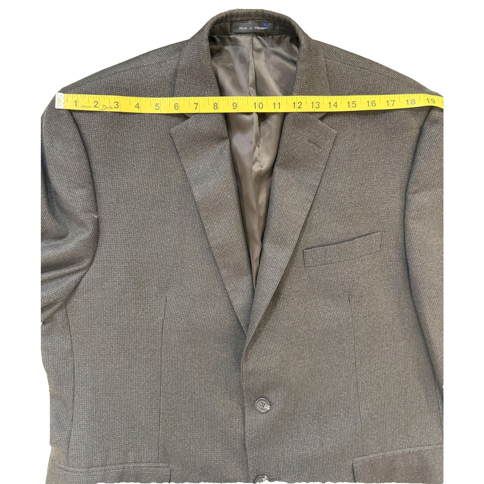 Chaps Chaps Blazer Mens Gray 46R Suit Jacket Sport Coat Two Button Size 46R - 10 Thumbnail