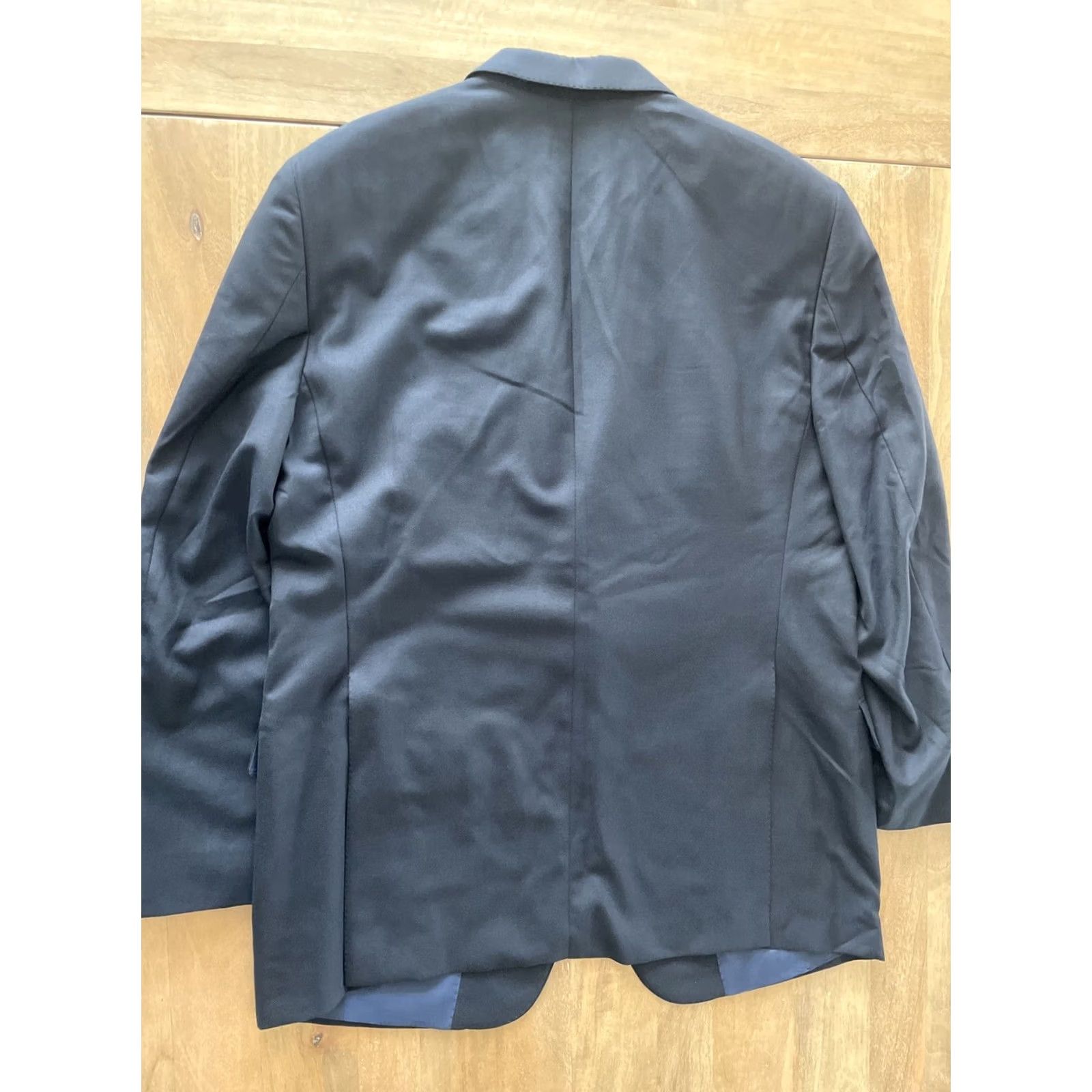 Vintage Hickey Freeman x Loro Piana Super 150's Blazer Mens 44R Black Sport Coat Coat Size 44R - 2 Thumbnail