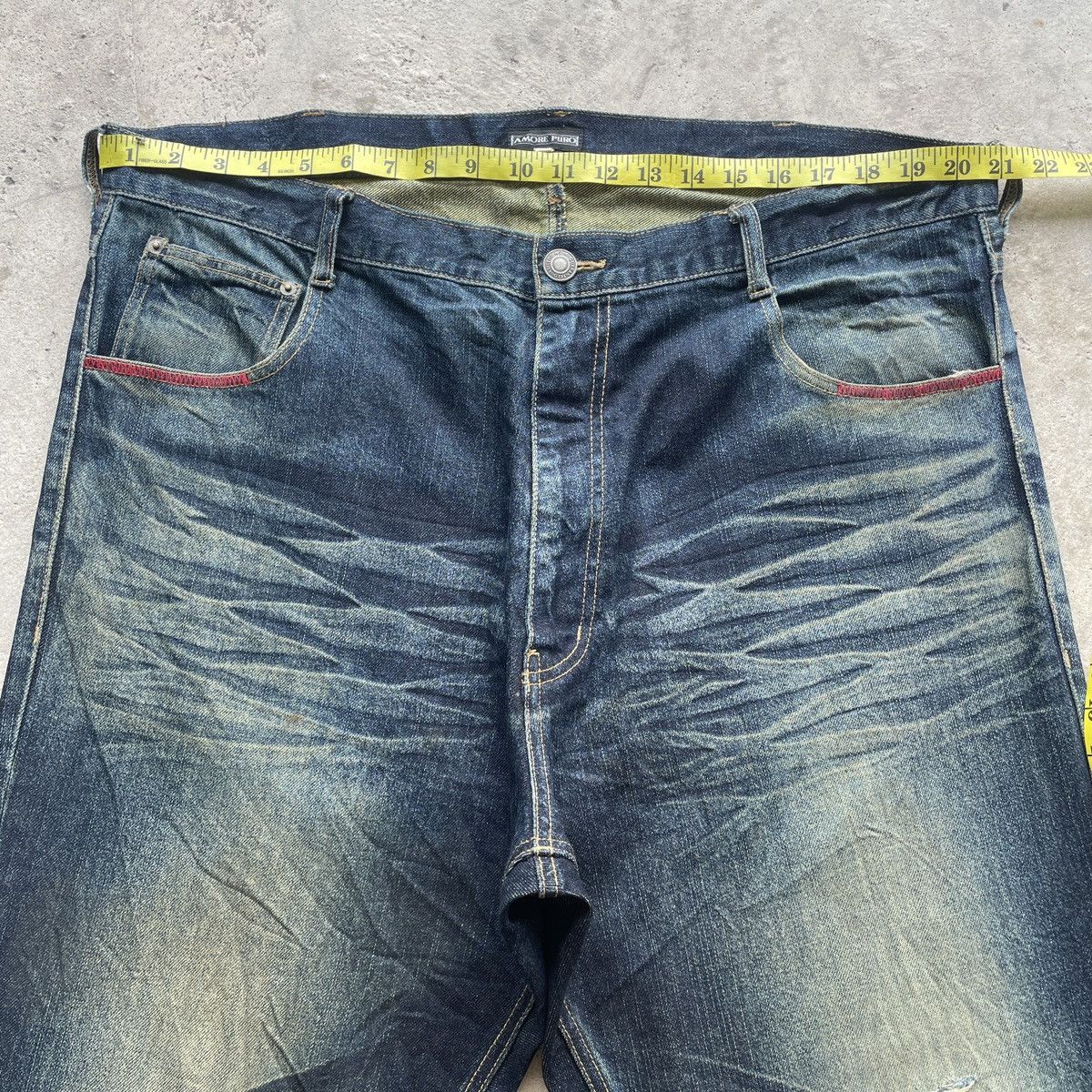 Vintage W42 Vintage Amore Puro American Rusty Distressed Jeans Pants Size US 42 / EU 58 - 5 Thumbnail