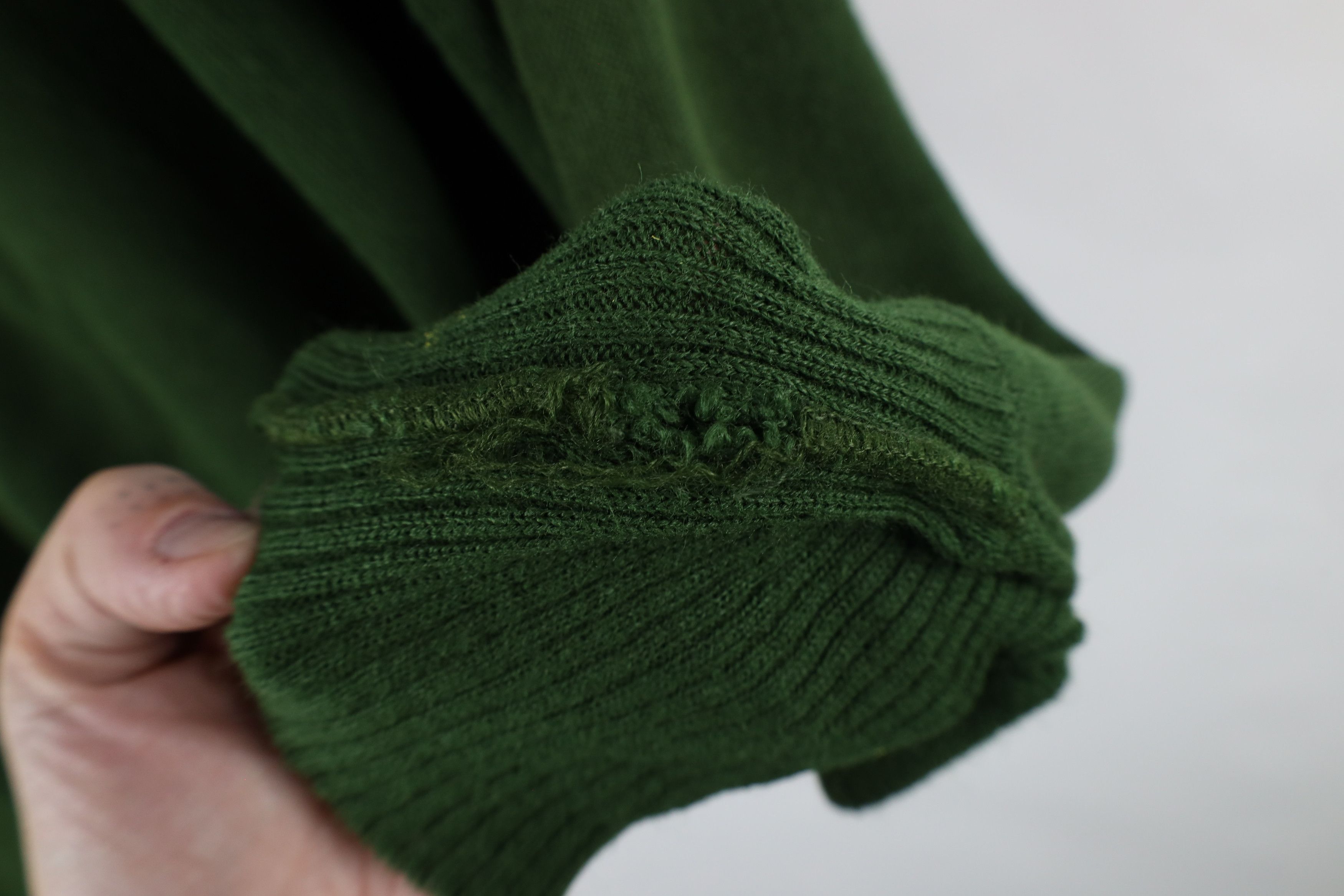 Vintage Vintage 50s 60s Knit Cardigan Sweater Avocado Green USA Size US XL / EU 56 / 4 - 11 Thumbnail