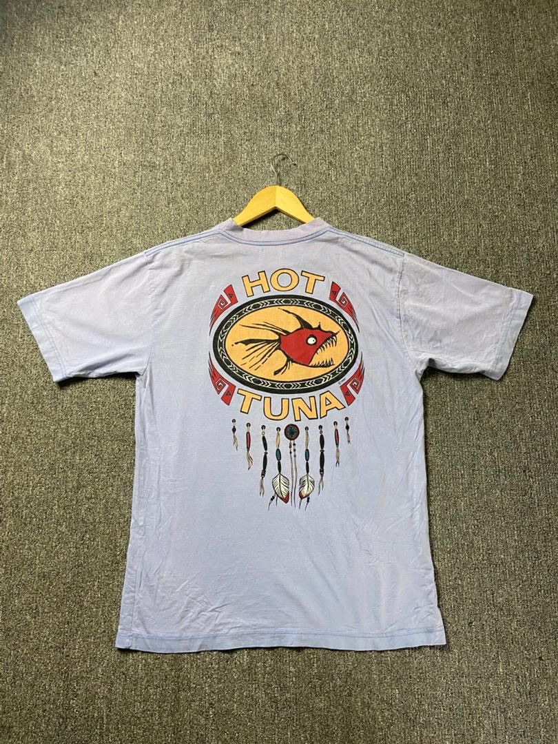 Japanese Brand Hot Tuna Graphic Tribal Skull Tshirt (201) Size US M / EU 48-50 / 2 - 4 Thumbnail
