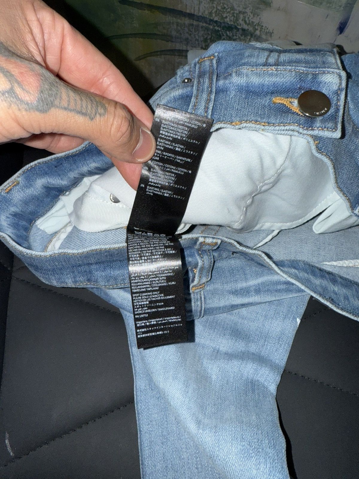 Amiri Mx1 paint splatter patch jeans Size US 32 / EU 48 - 10 Thumbnail