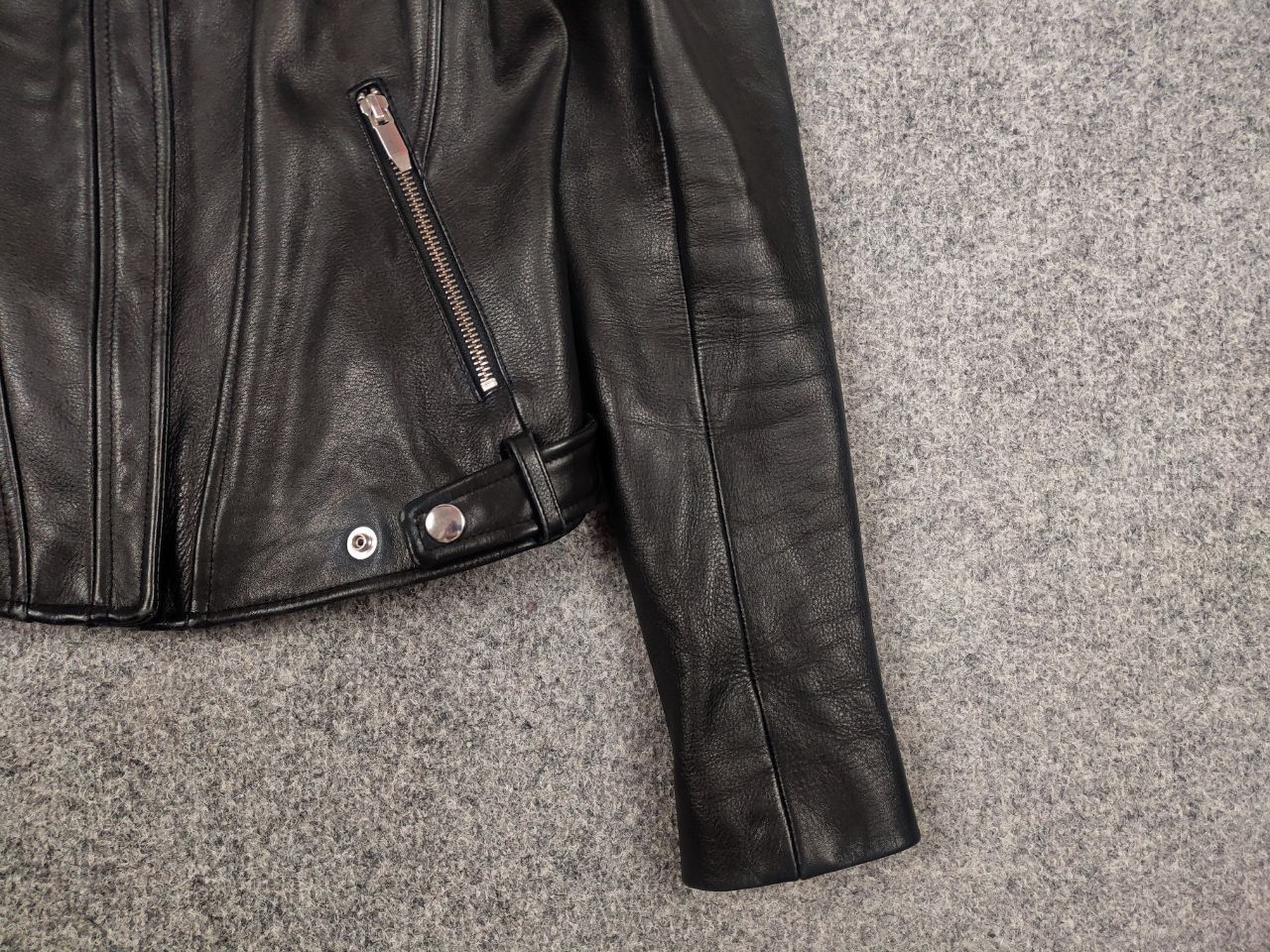 Theory Theyskens' Theory Black Leather Jacket with Zipper Accents Size S / US 4 / IT 40 - 6 Thumbnail