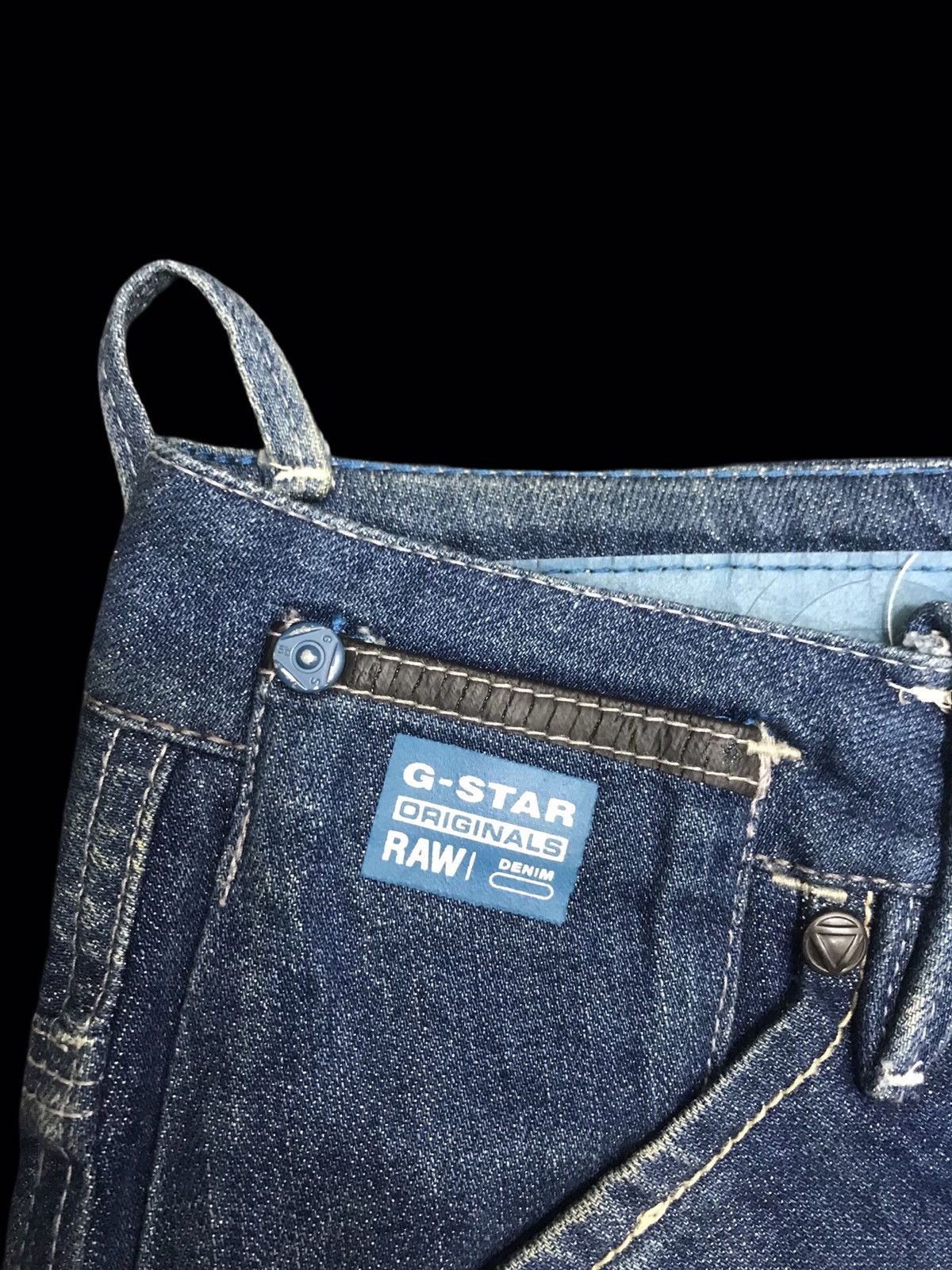 G-Star 💥AVANT GARDE💥GSTAR RAW HI CROTCH SKINNY CURVED DENIM F167 Size US 35 - 8 Thumbnail