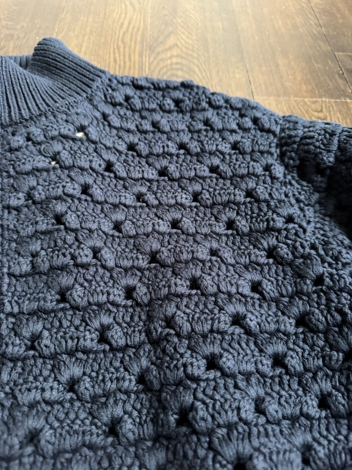 Kith KITH Highland Crochet Knit Wyona Full Zip - Abyss Size US M / EU 48-50 / 2 - 2 Thumbnail