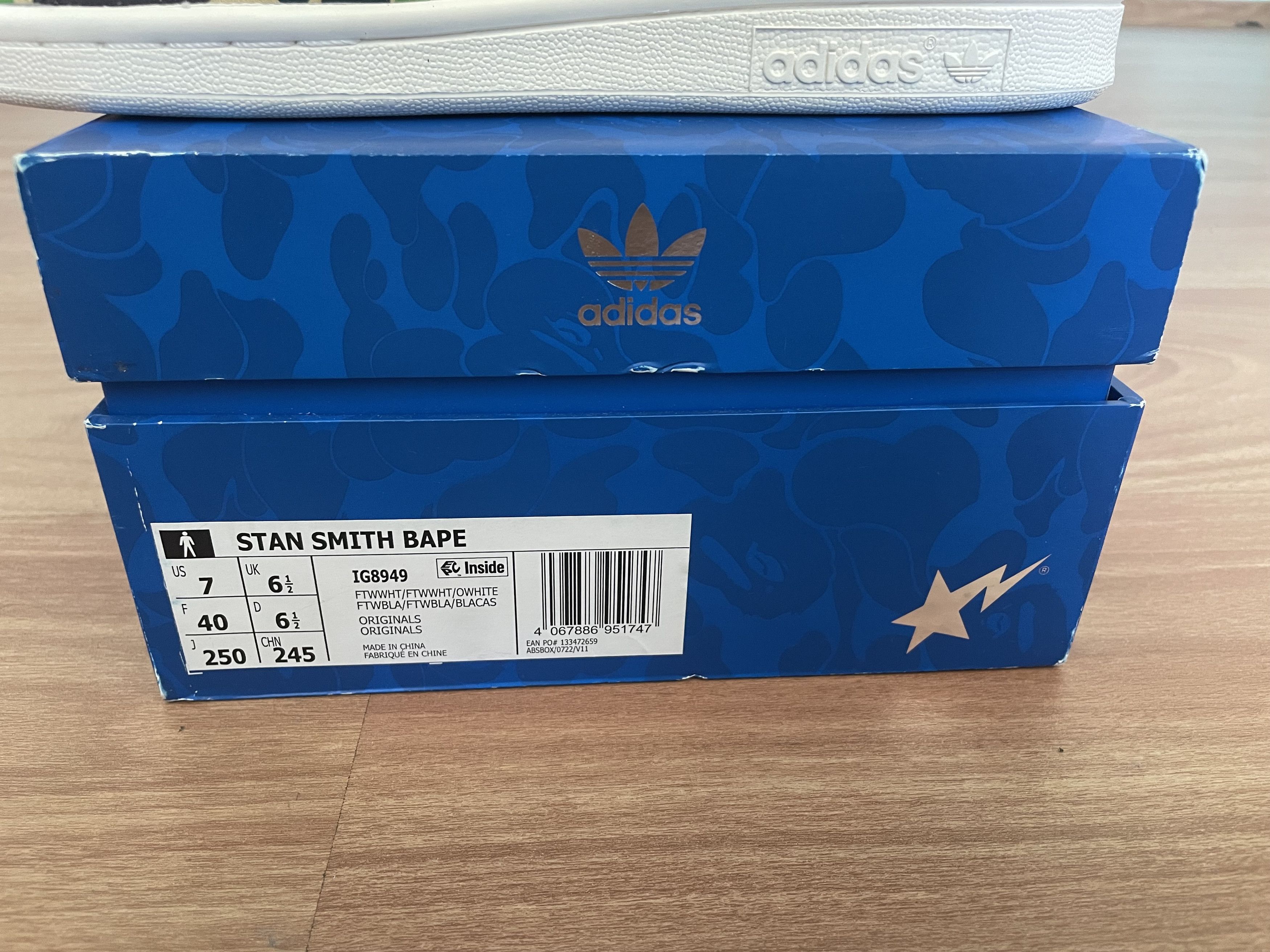 Adidas × Bape Adiddas Stan Smith Bape ABC Camo Size US 7 / EU 40 - 8 Thumbnail