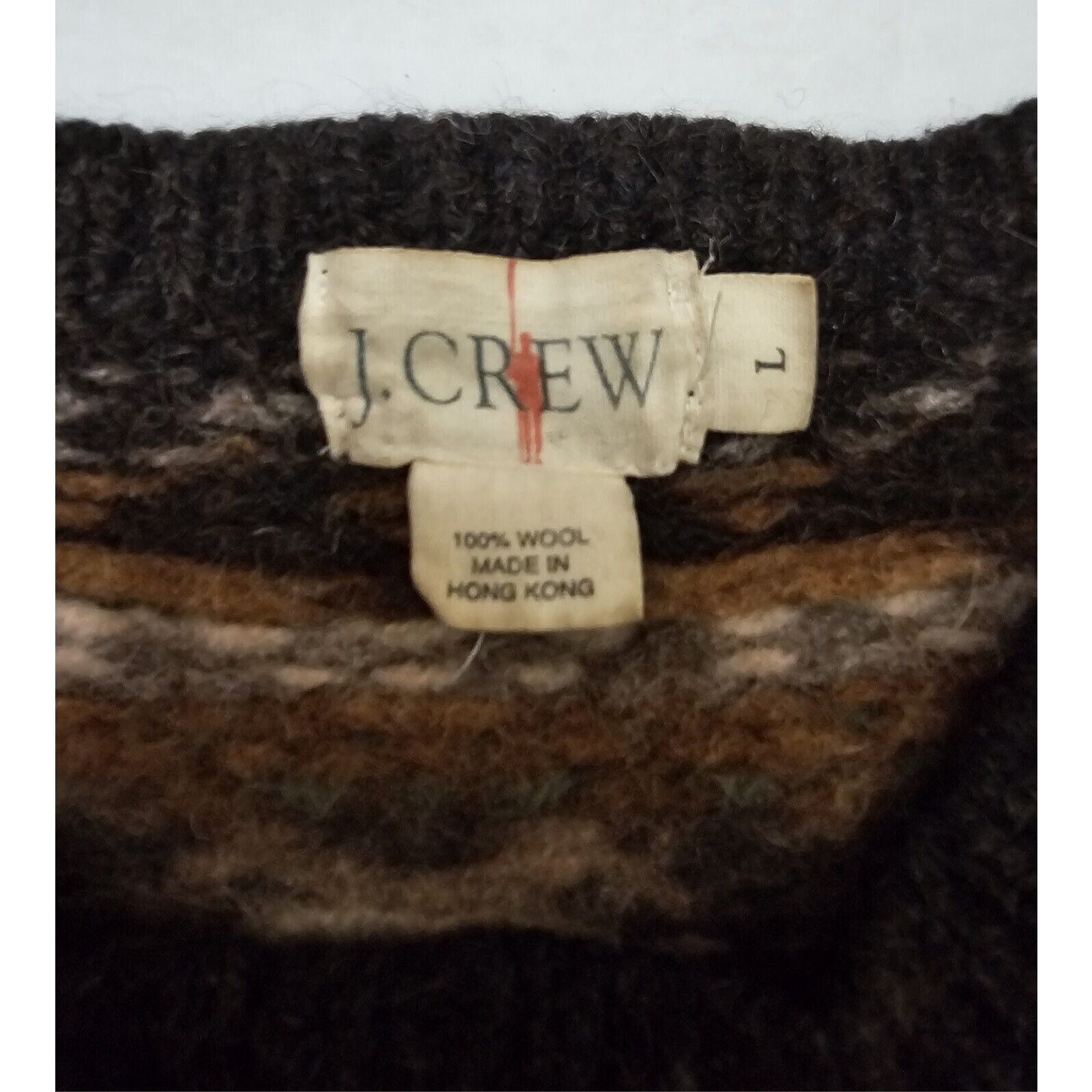 J.Crew J Crew 100% Wool Nordic Crewneck Heavy Chunky Size L / US 10 / IT 46 - 7 Thumbnail