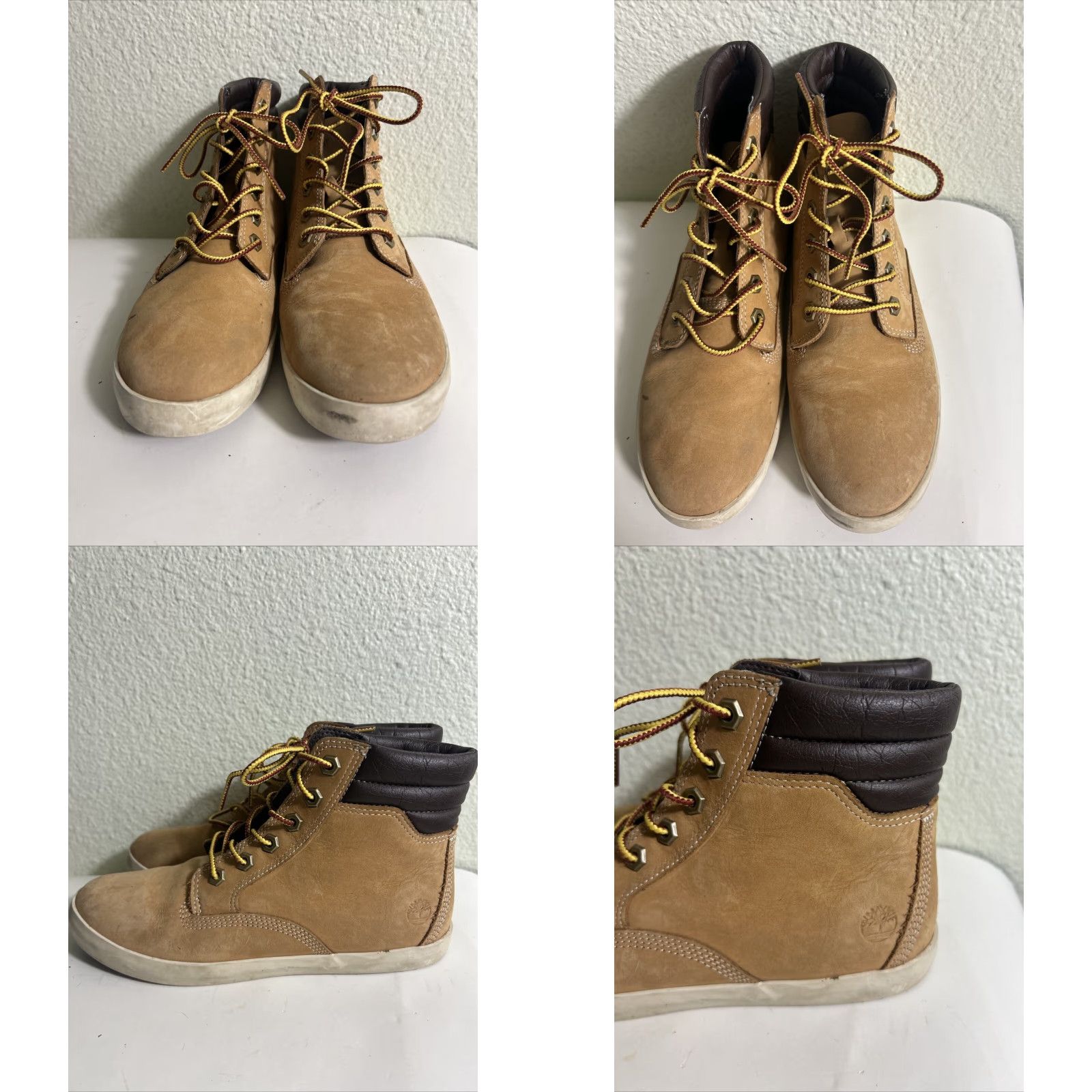 Timberland Timberland Women's 7.5 Leather Boots Wheat Nubuck Lace Up Sneaker Ankle Size US 8 / IT 38 - 8 Thumbnail