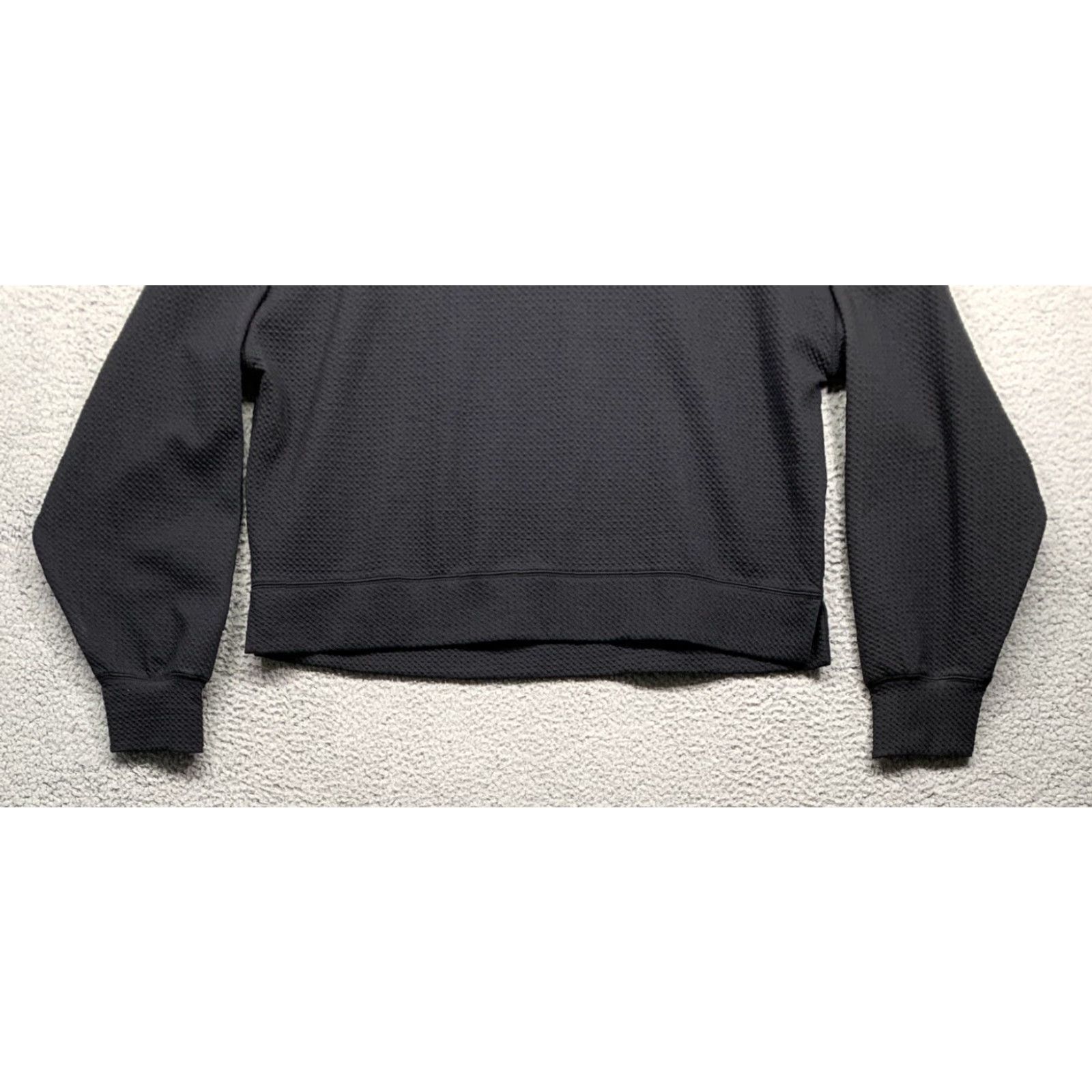 Vintage All in Motion Women's Cropped Hooded Sweatshirt XXL Black Relaxed Fit Sweatshirt Size XXL / US 16-18 / IT 52-54 - 3 Thumbnail