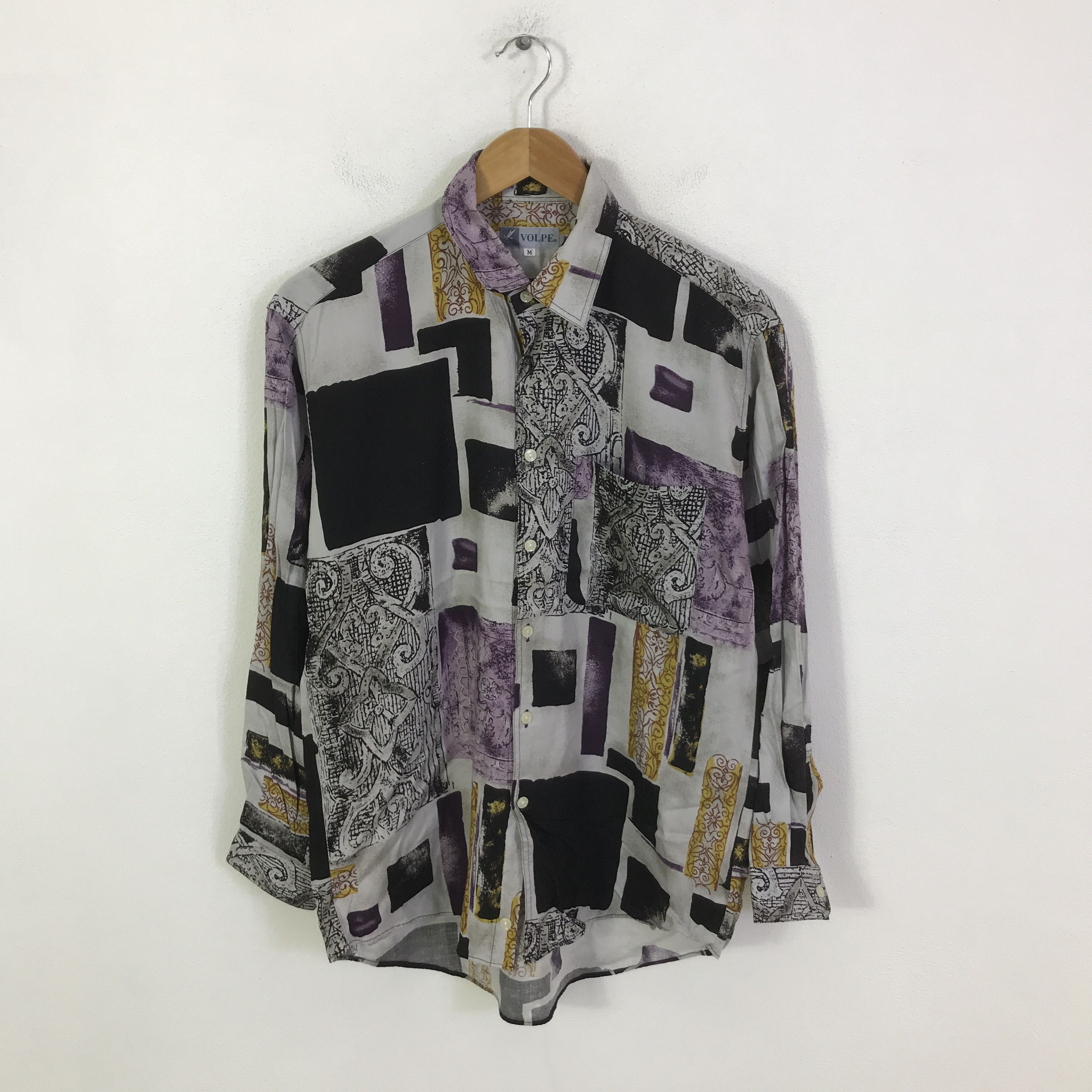 Japanese Brand volpe long sleeve button up shirt K93B45 Size US M / EU 48-50 / 2 - 1 Thumbnail