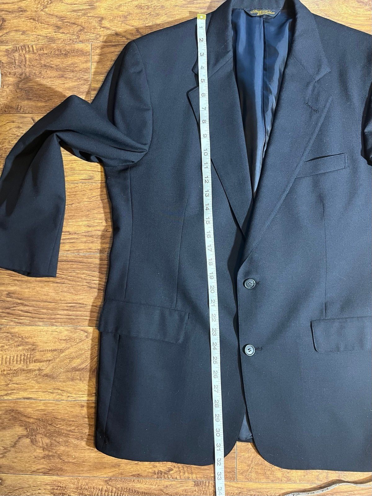Brooks Brothers Brooks Brothers Blazer, 2 Button, Size 40 Regular Dark Navy Size 40R - 9 Thumbnail