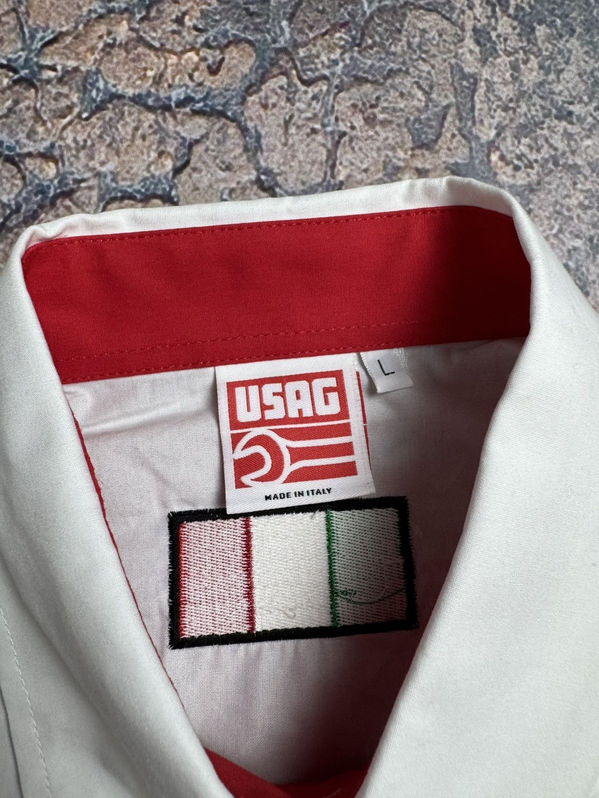 Vintage MAGLIA CAMICIA usag 2012 TORO ROSSO DUCATI APRILIA FORMULA1 Size US L / EU 52-54 / 3 - 10 Thumbnail
